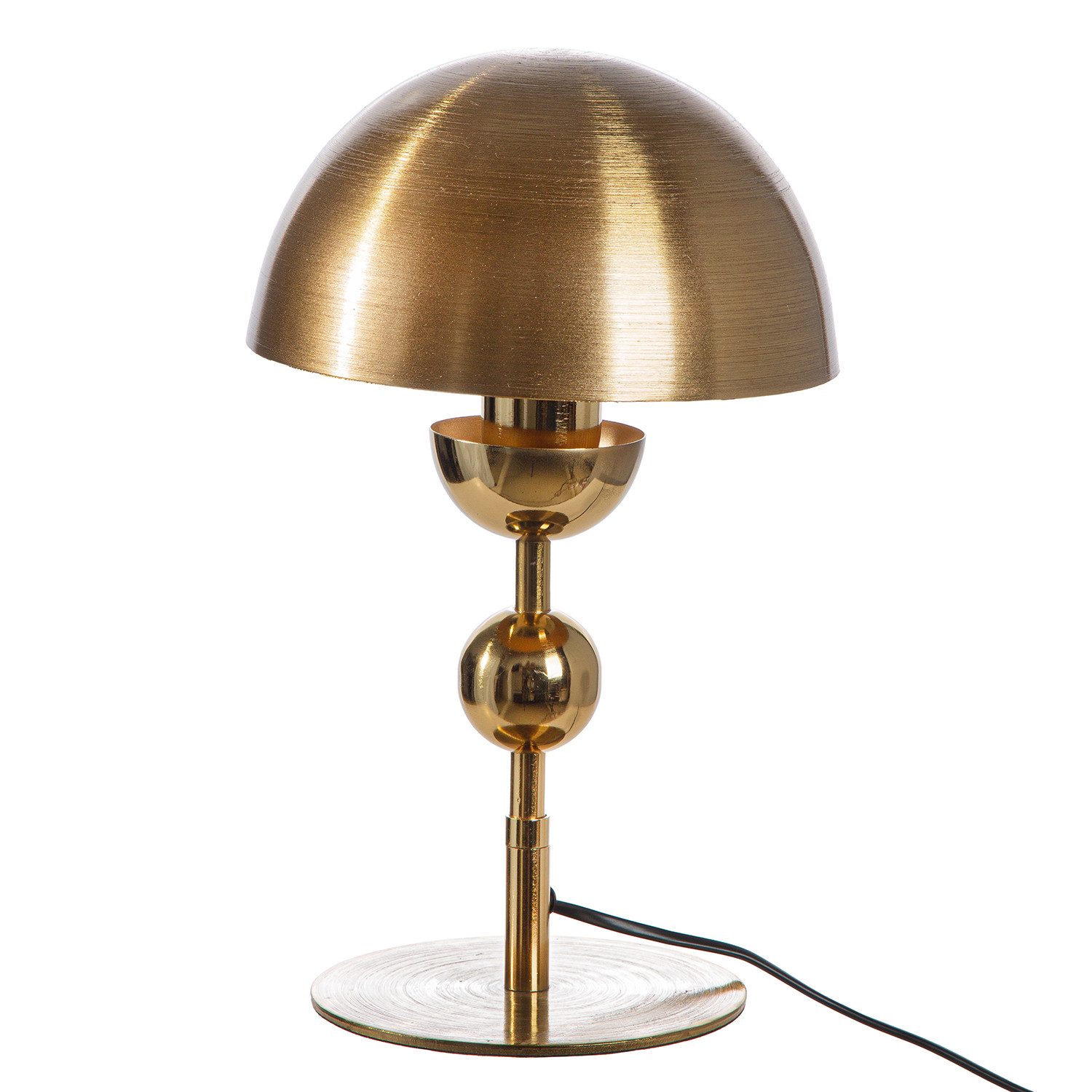 GILDE Tischleuchte METALLIQUE Leuchte - goldfarben - Eisen - Höhe 34cm x Ø 20,5cm - Lampe, Tischlampe - Schreibtischlampe - Nachttischlampe