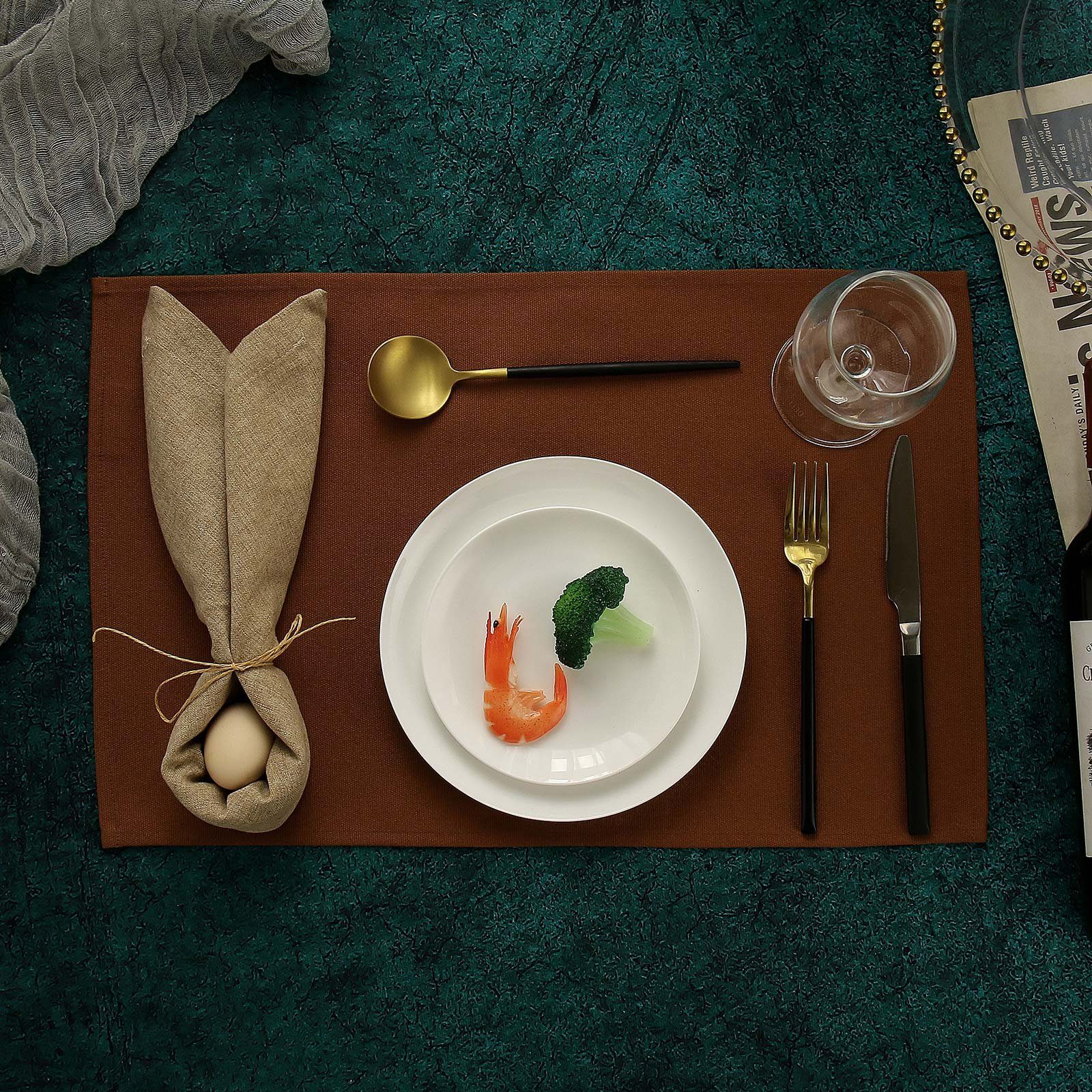 Vivi Idee Platzset 4er/6er Premium 100% Baumwolle Tischsets Platzdeckchen S günstig online kaufen