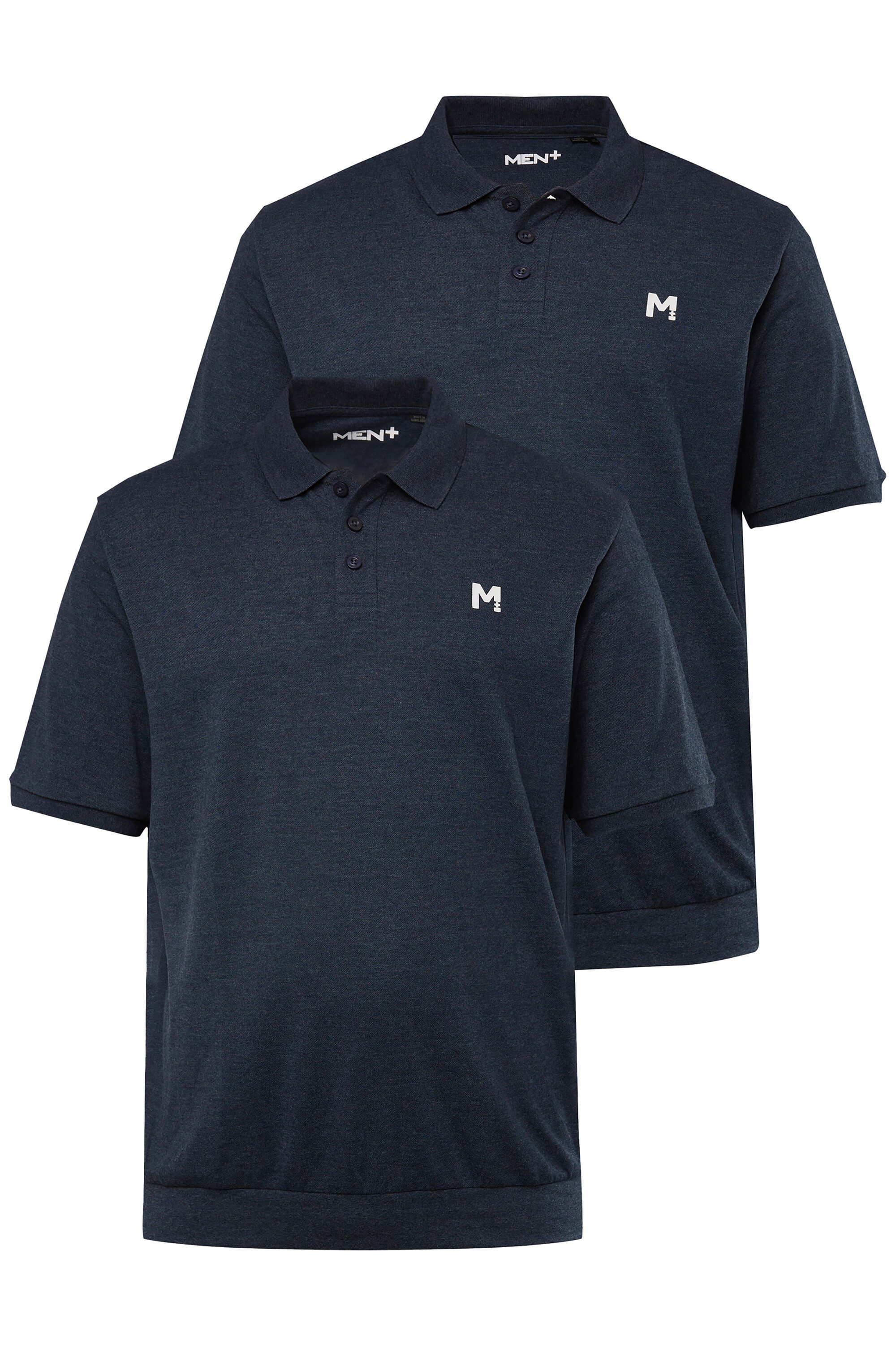 Men Plus Poloshirt Men+ Poloshirts 2er-Pack günstig online kaufen