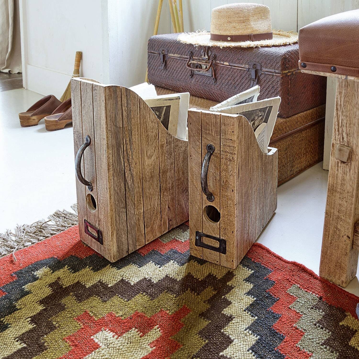 Mirabeau Organizer Stehsammler 2er Set Kardifa antikbraun