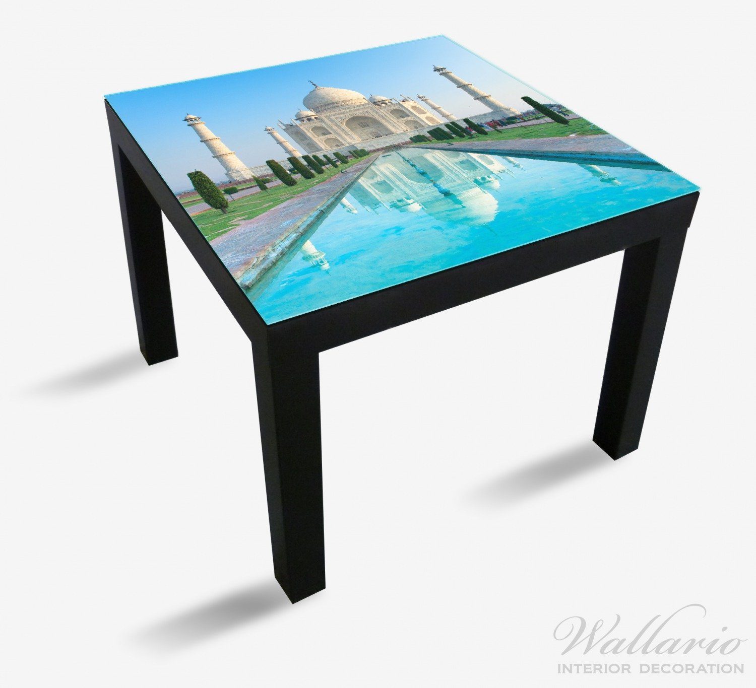 Taj St), Mahal - (1 für Tisch Mausoleum Ikea Wallario Lack in Indien geeignet Tischplatte