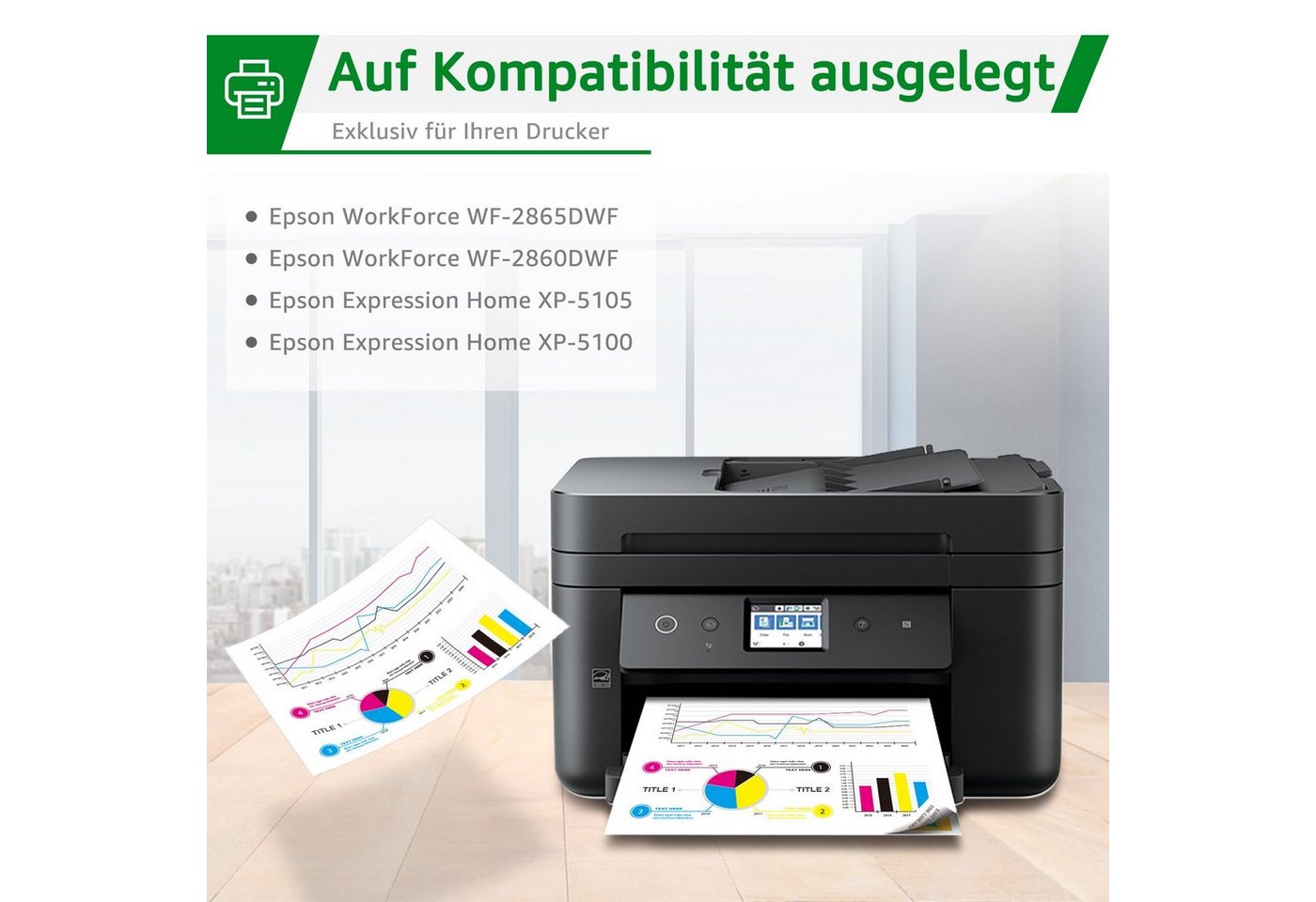 Thumbnail - Greensky Ersatz für EPSON 502 XL Multipack Tintenpatrone (inklusive chip, XP 5100 XP 5105 WF-2860DWF WF-2865DWF)