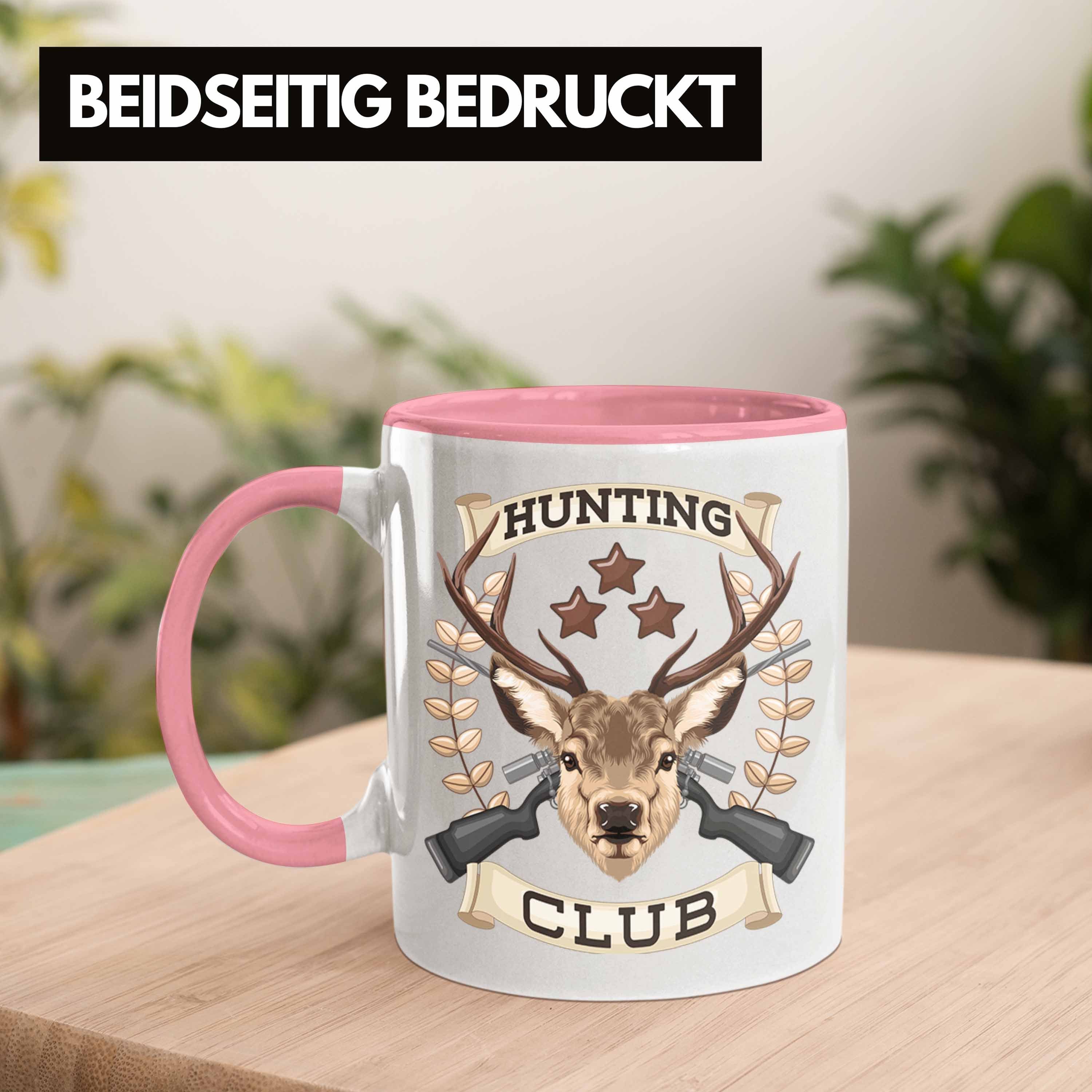 Männer für Geschenk Spruch Jäger Jagd Hunting Club Tasse Trendation Rosa Tasse Jäger Becher