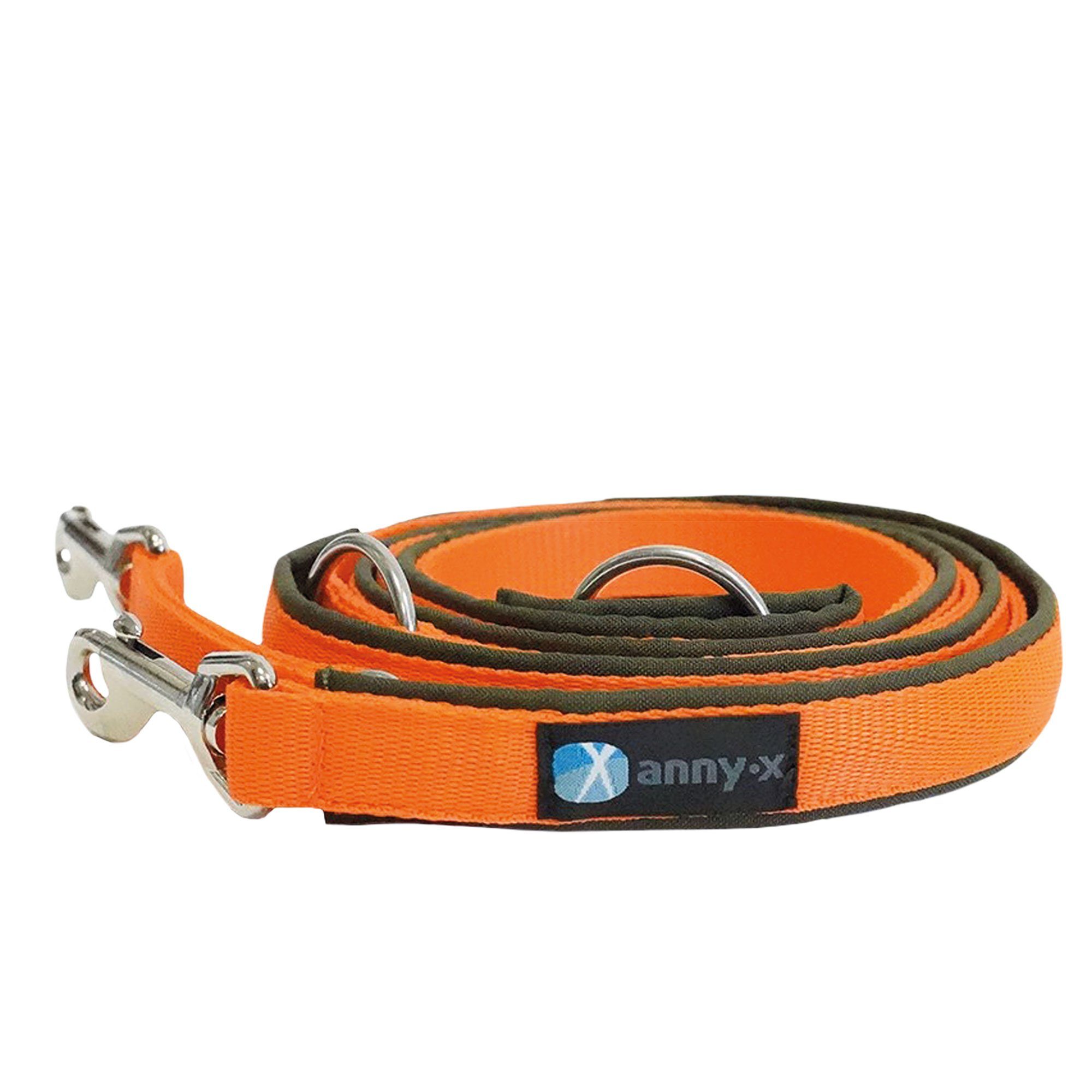 AnnyX Führleine Annyx Führleine Classic Bolt Protect - Hundeleine, Nylon (1-tlg), auffälligen, leuchtenden Farben für eine hohe Sichtbarkeit.