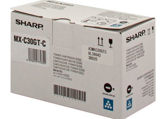 Sharp Tonerpatrone Sharp MX-C30GTC Tonerkartusche 1 Stück(e) Original Cyan