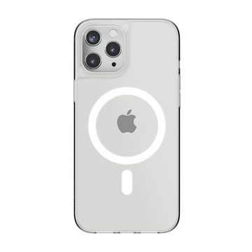 SKECH Handyhülle Crystal MagSafe Case, [Apple iPhone 12 Pro Max MagSafe Hülle, Durchsichtige TPU Schutzhülle, Wireless Charging & MagSafe kompatibel, Displayschutz durch erhöhten Rand] transparent