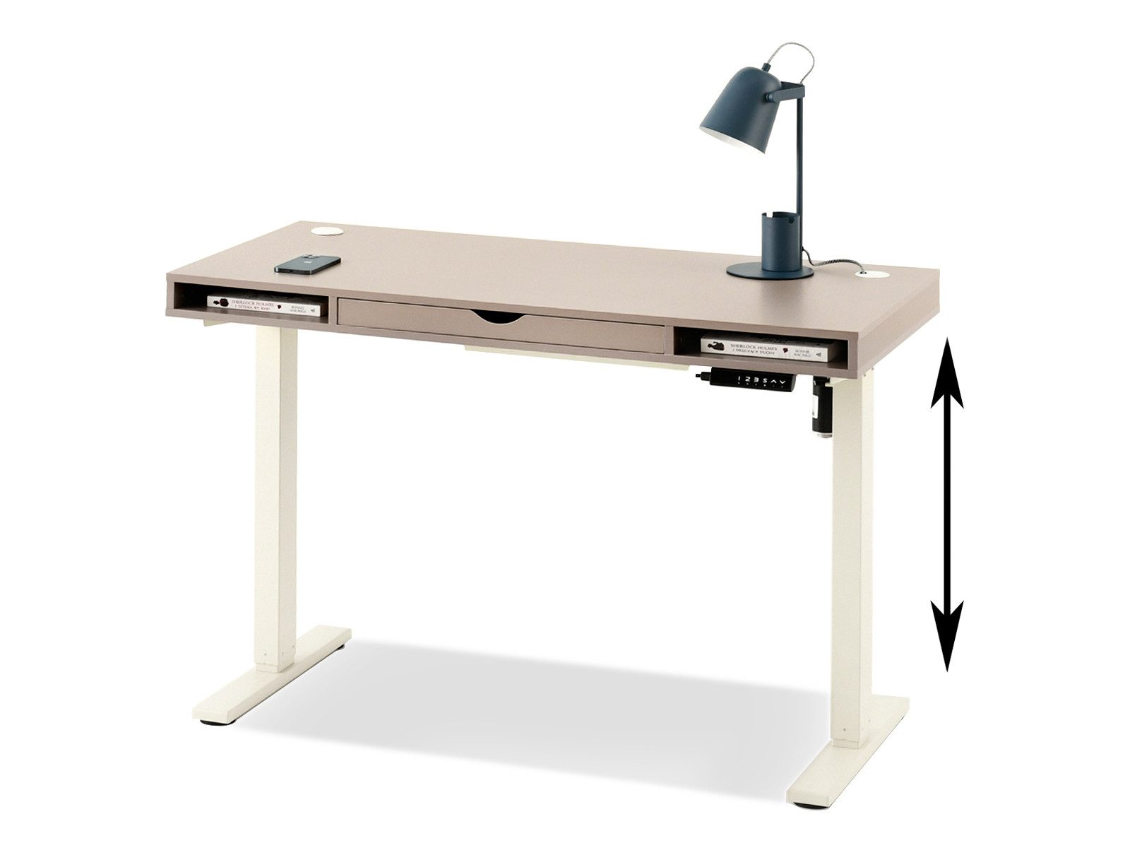 Compleo Schreibtisch höhenverstellbarer schreibtisch mit Schublade OTTSO günstig online kaufen