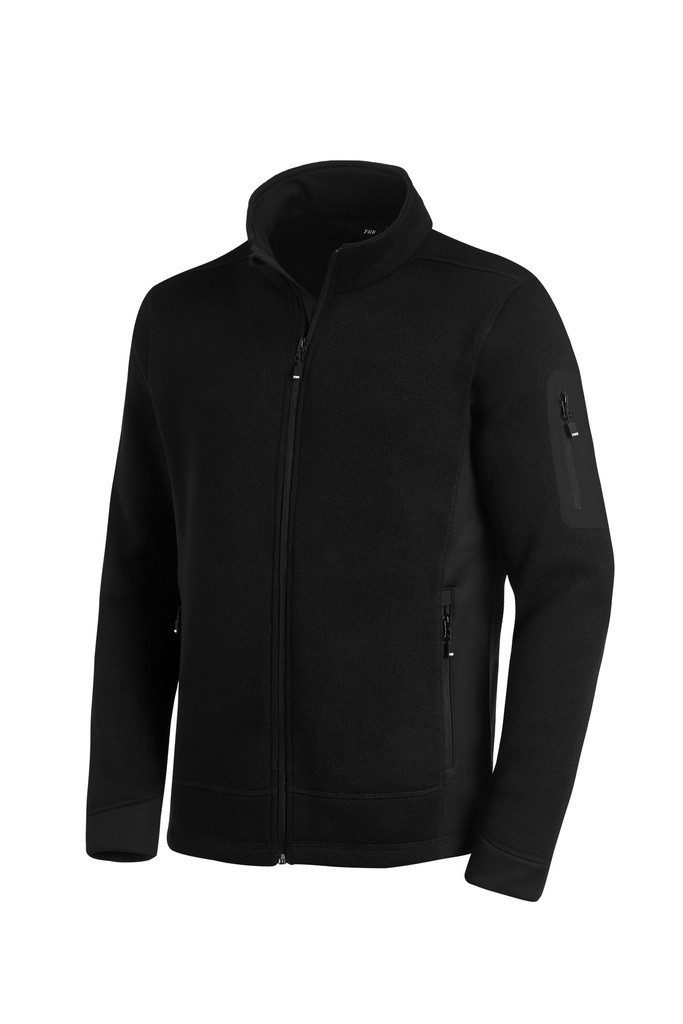 FHB Arbeitsjacke FHB Strick-Fleece-Jacke CHRISTOPH schwarz Gr.XL Arbeitsjacke 0