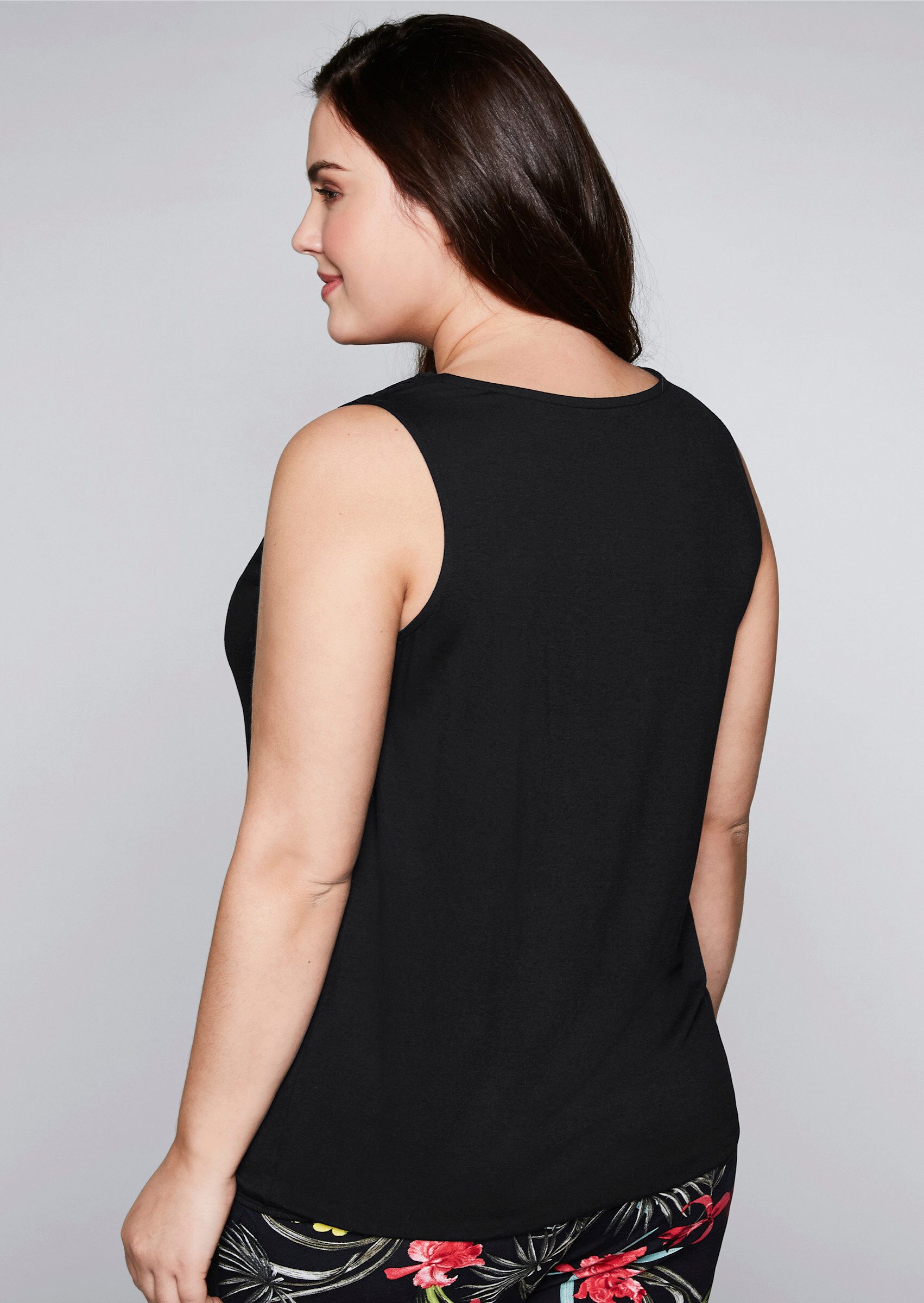 Sheego Shirttop Tanktop Ärmellos günstig online kaufen