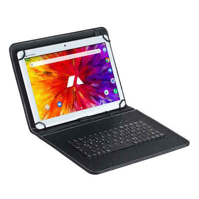 Acepad A130T Tablet (10.1", 64 GB, Android 12, 4G (LTE), Octa Core, 4 GB Ram, 10", WiFi, mit Tastaturtasche)