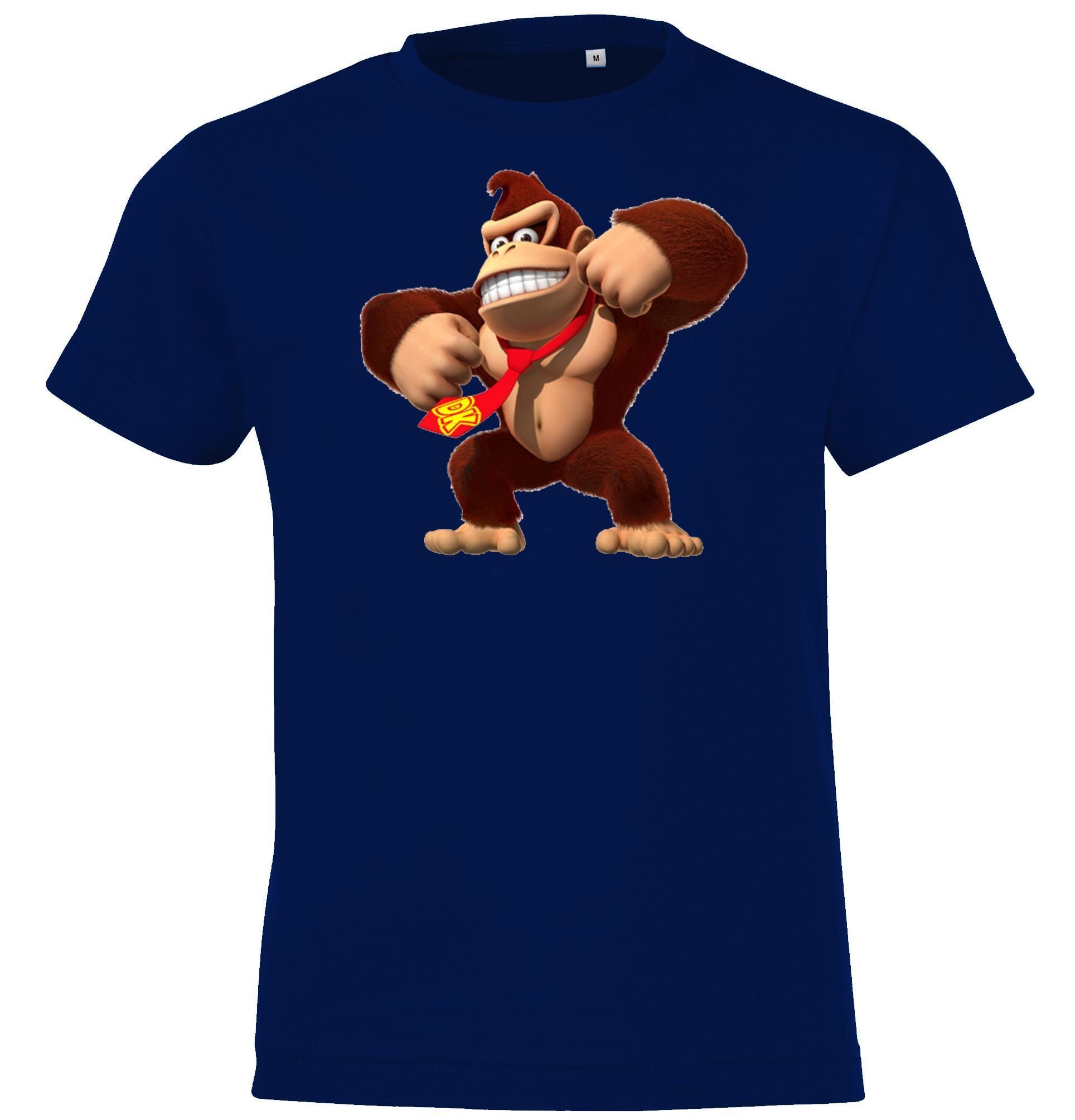 Print-Shirt Kinder T-Shirt Donkey Kong Jungen Fun Print Gorilla