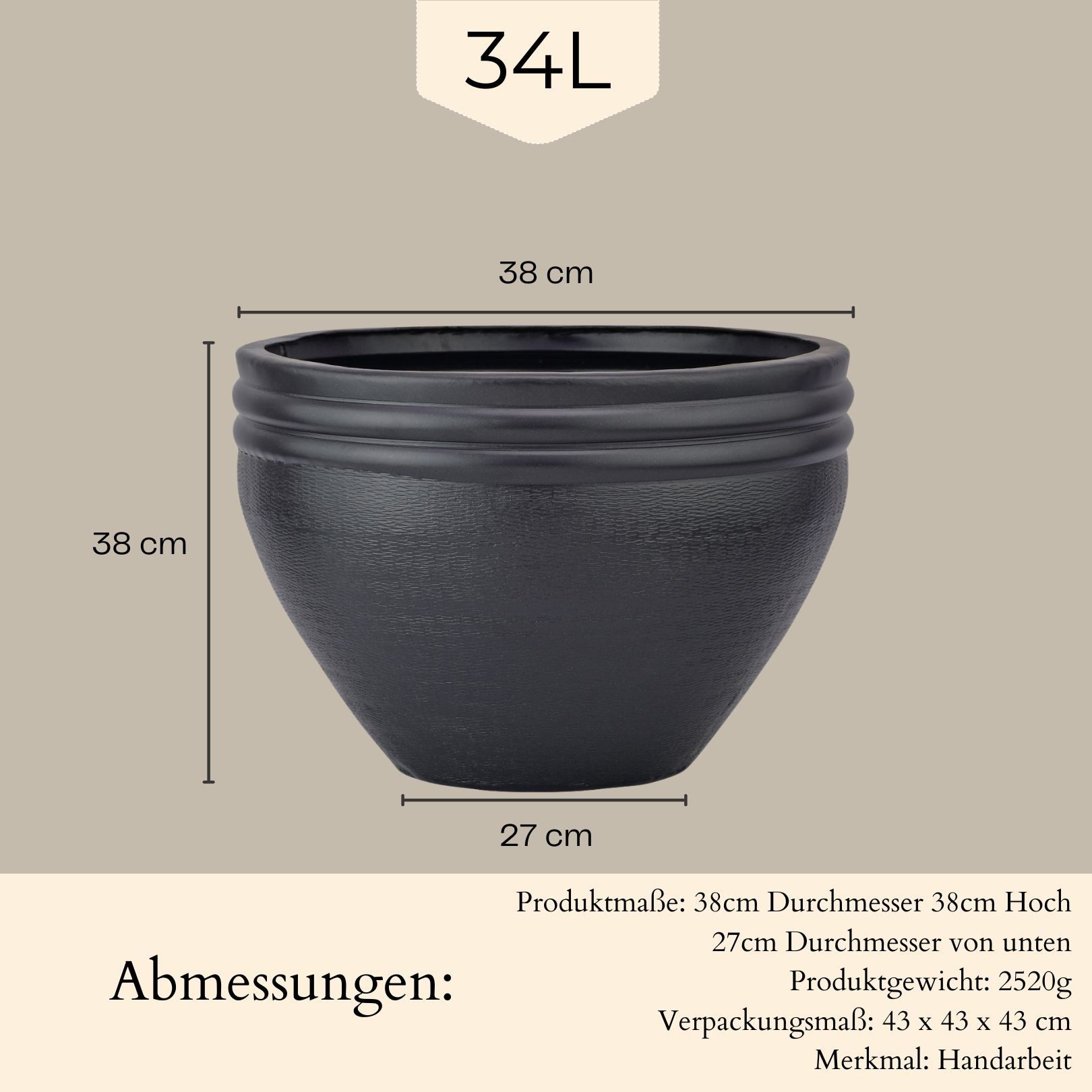 Marrakesch Orient & Mediterran Interior Übertopf günstig online kaufen