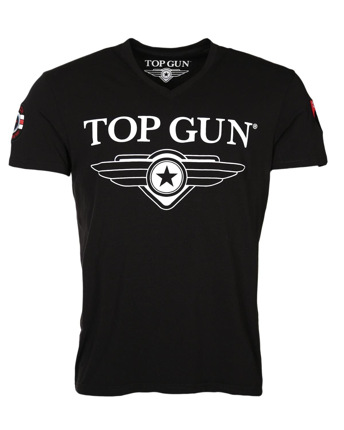 TOP GUN T-Shirt Hyper mit Patches (1-tlg)