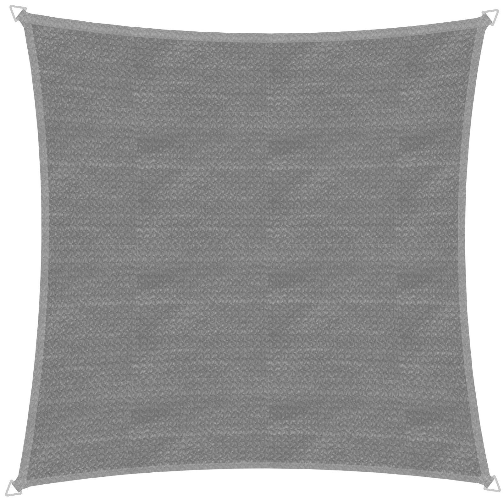 Windhager Sonnensegel Capri, Quadrat Segel zur Beschattung von Garten, Terrasse, Balkon, (1-tlg), Sonnenschutz 4 x 4 m, erhältlich in grau oder champagner