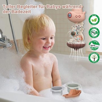 Fivejoy Badespielzeug Badespielzeug Baby 7er Set Badewanne Badewannenspielzeug (9-tlg)