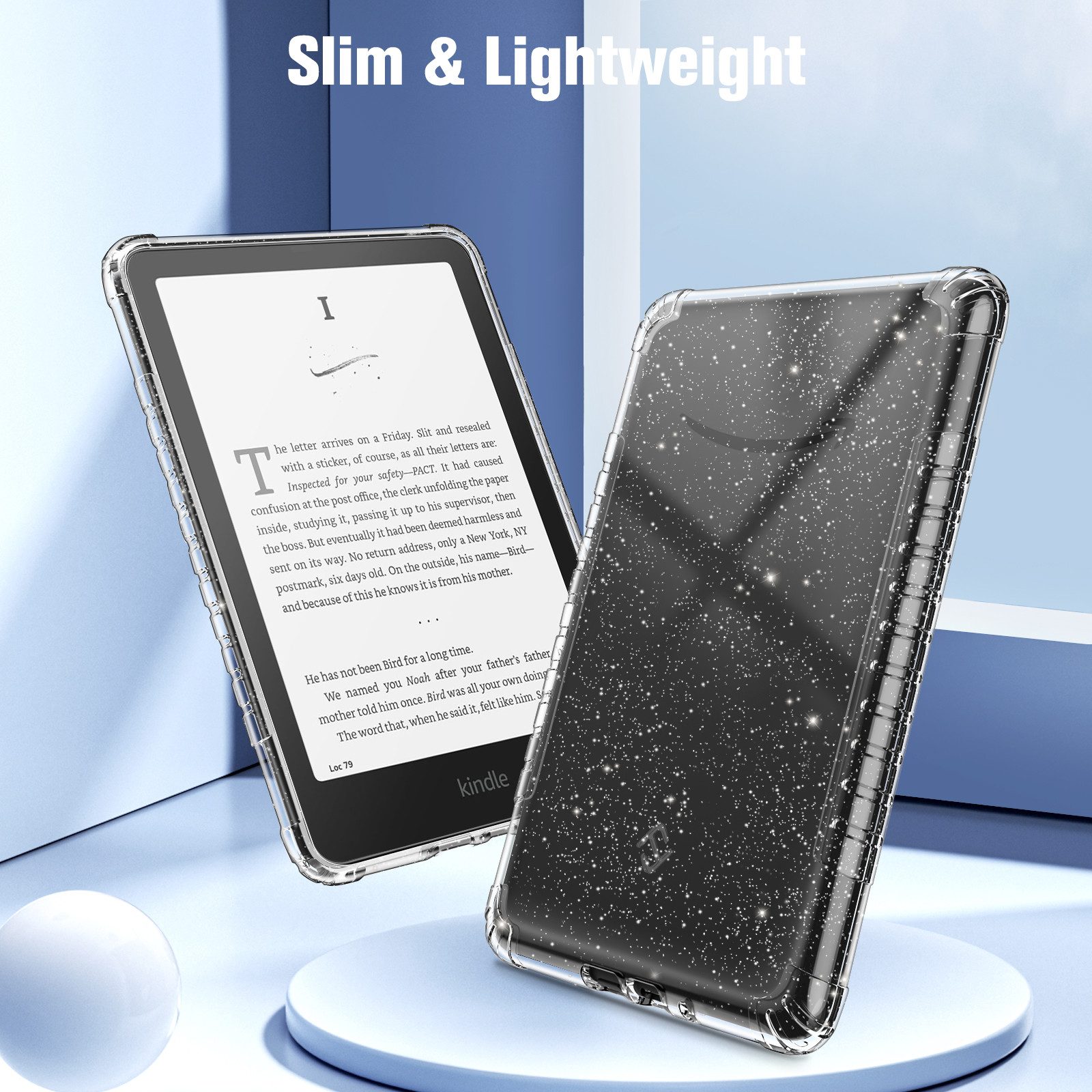 Fintie E-Reader-Hülle für Kindle Paperwhite(12. Gen) 2024/Kindle Colorsoft Signature Edition 7 Zoll, Durchsichtig Weiche TPU Case, Stoßfest Anti-Scratch Cover – Bild 4 von 5