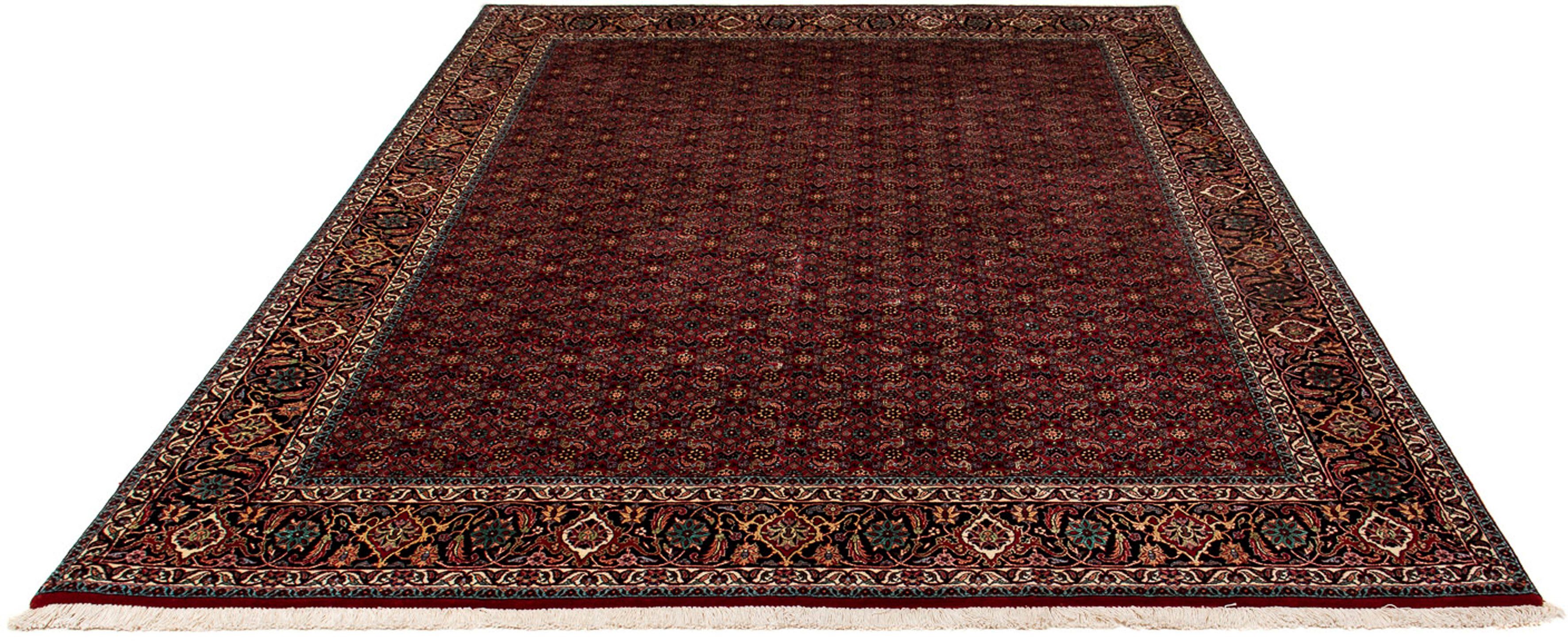 Orientteppich Perser - Bidjar - 252 x 206 cm - dunkelrot, morgenland, rechteckig, Höhe: 15 mm, Wohnzimmer, Handgeknüpft, Einzelstück mit Zertifikat
