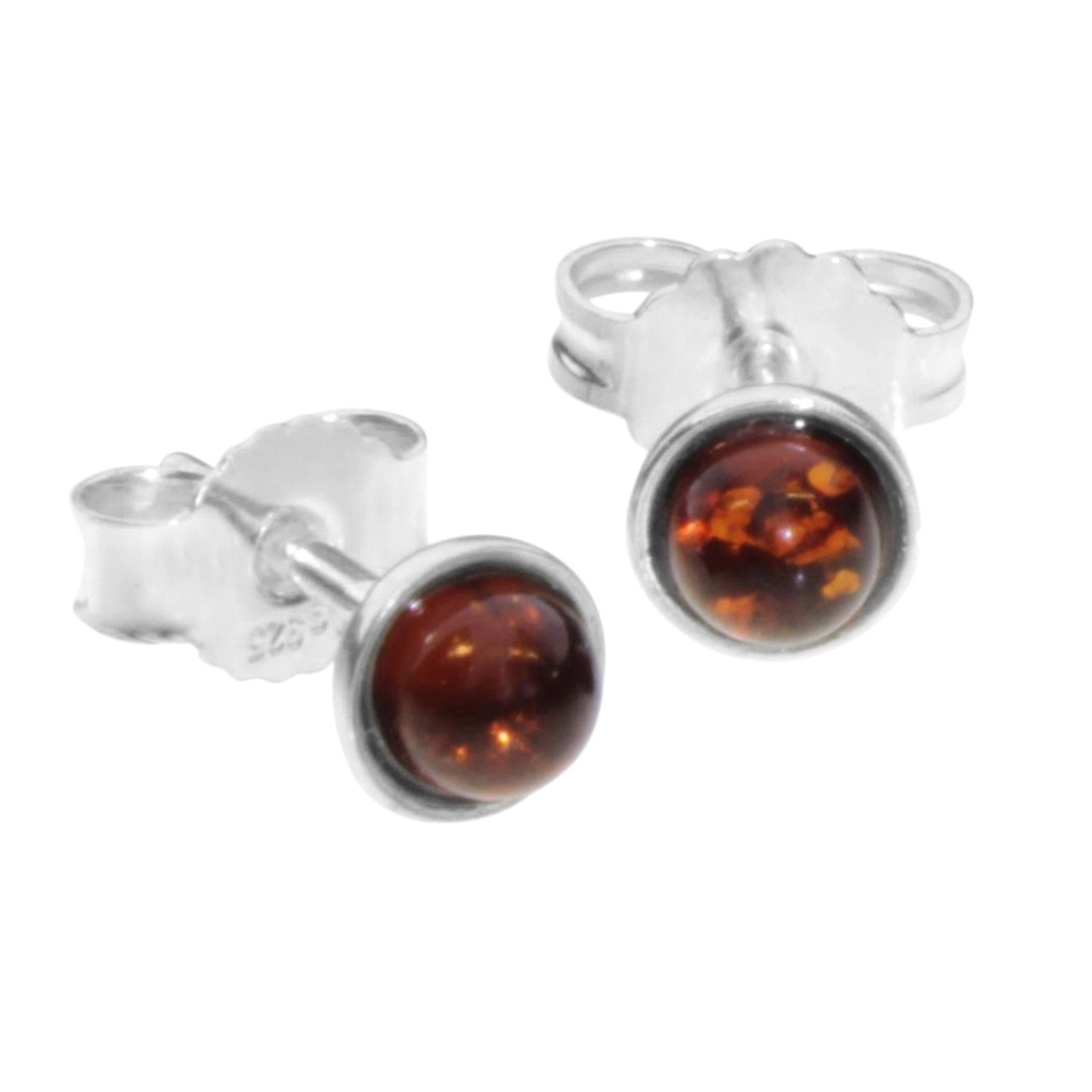 Paar Ohrstecker Ostsee-Schmuck Ohrstecker Classic 4 mm Ohrstecker Classic 4 mm