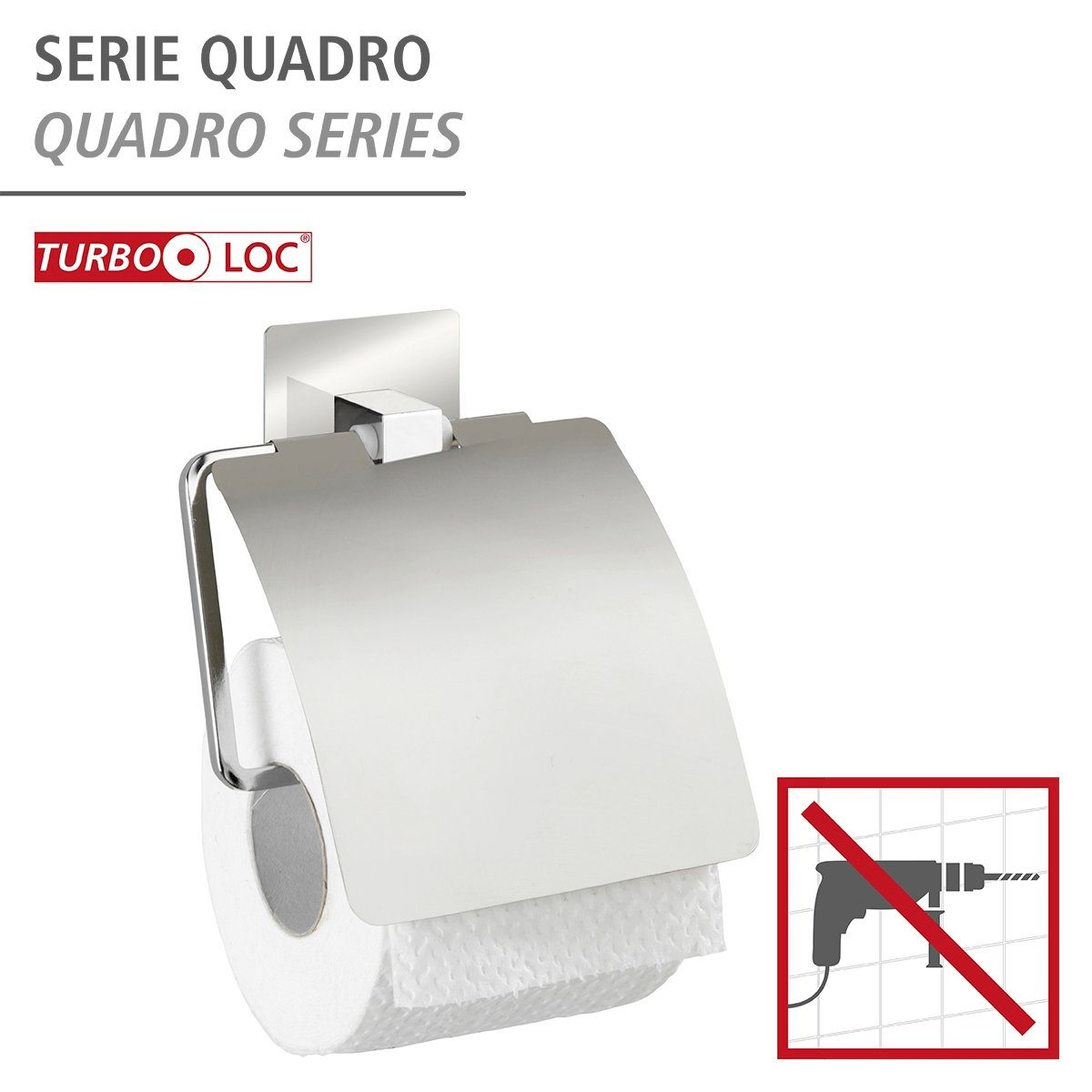 Quadro WENKO (1-St) Turbo-Loc Toilettenpapierhalter