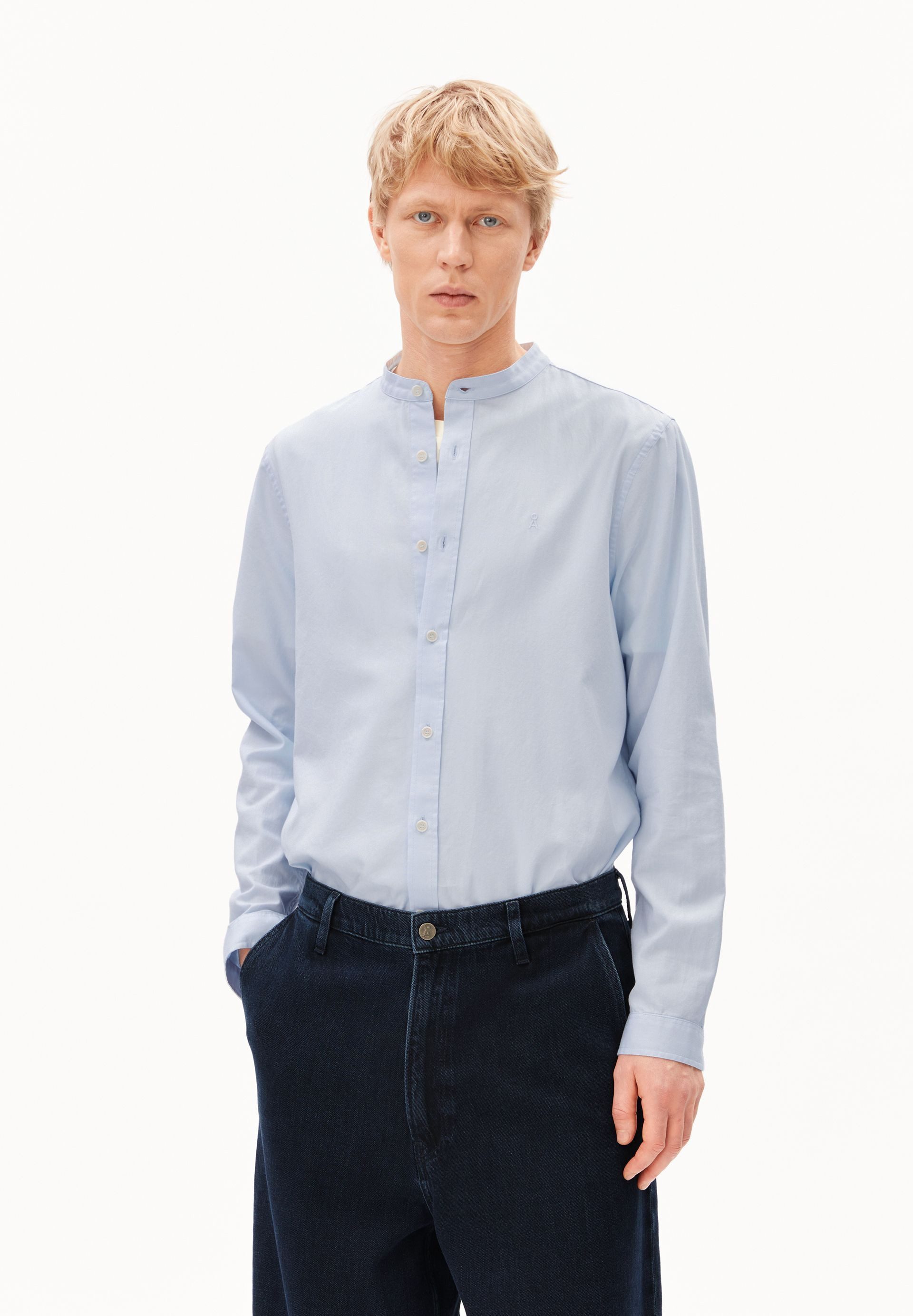 Armedangels Langarmhemd TOMAASAS Hemd aus Bio-Baumwolle (1-tlg., Regular Fit) Regular Fit