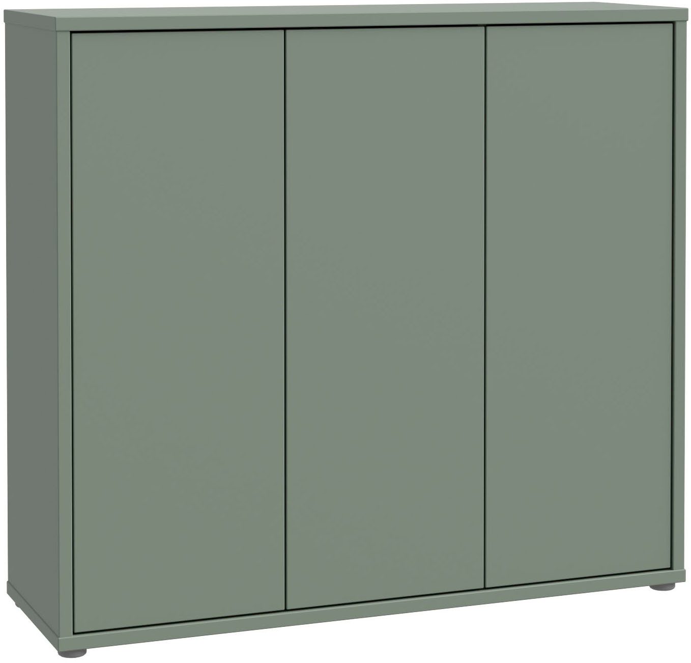FORTE Schuhschrank Alice Springs, Schuhschrank, Platz für 20 Paar Schuhe, 3 Türen (B/H/T 109,2/99,1/34,9 cm) Stauraumschrank, Mehrzweckschrank, grifflose Front, Push to open