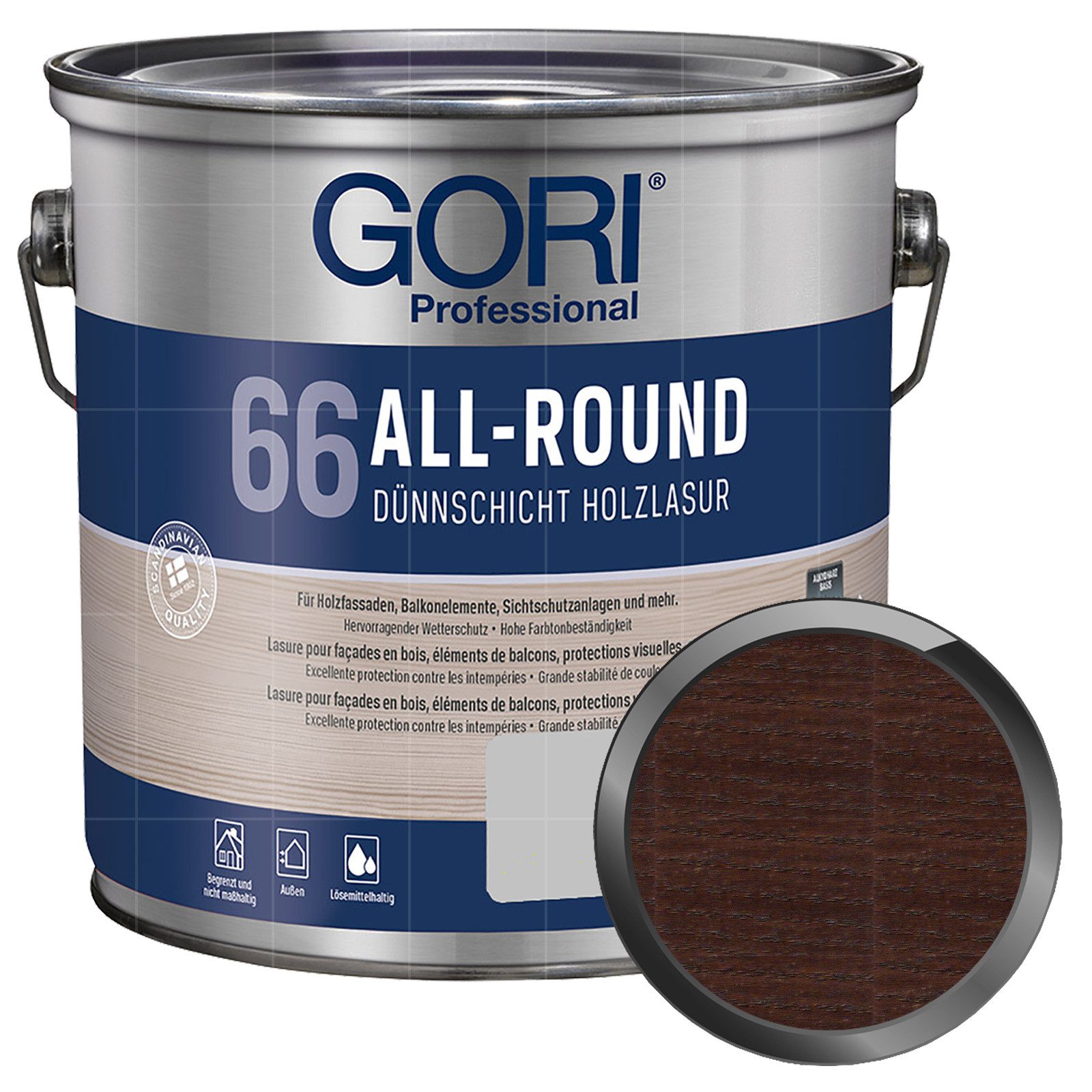 GORI Holzschutzlasur 66 ALL-ROUND - 2.5 LTR