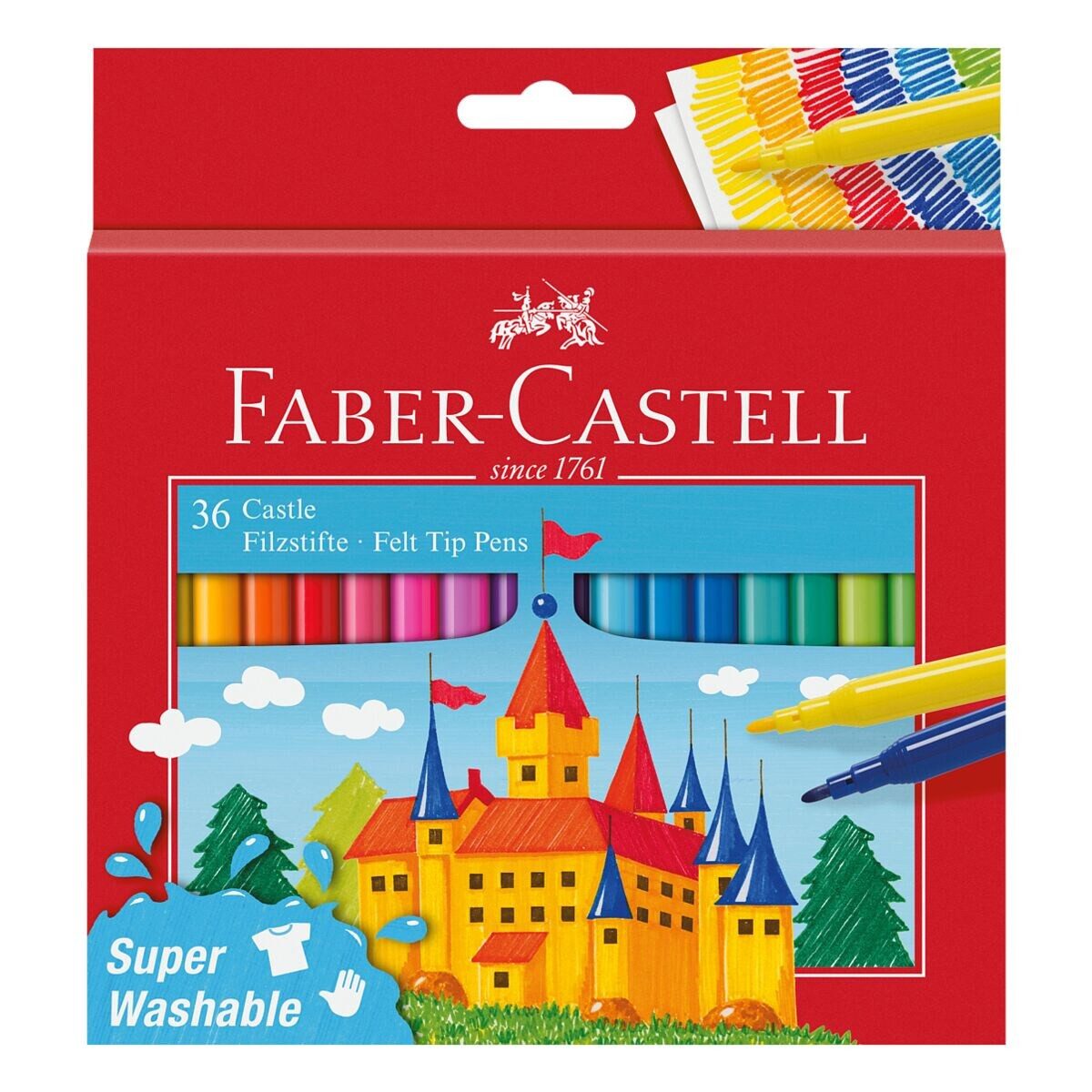 Faber-Castell Filzstift Castle, (36-tlg), 30er Set