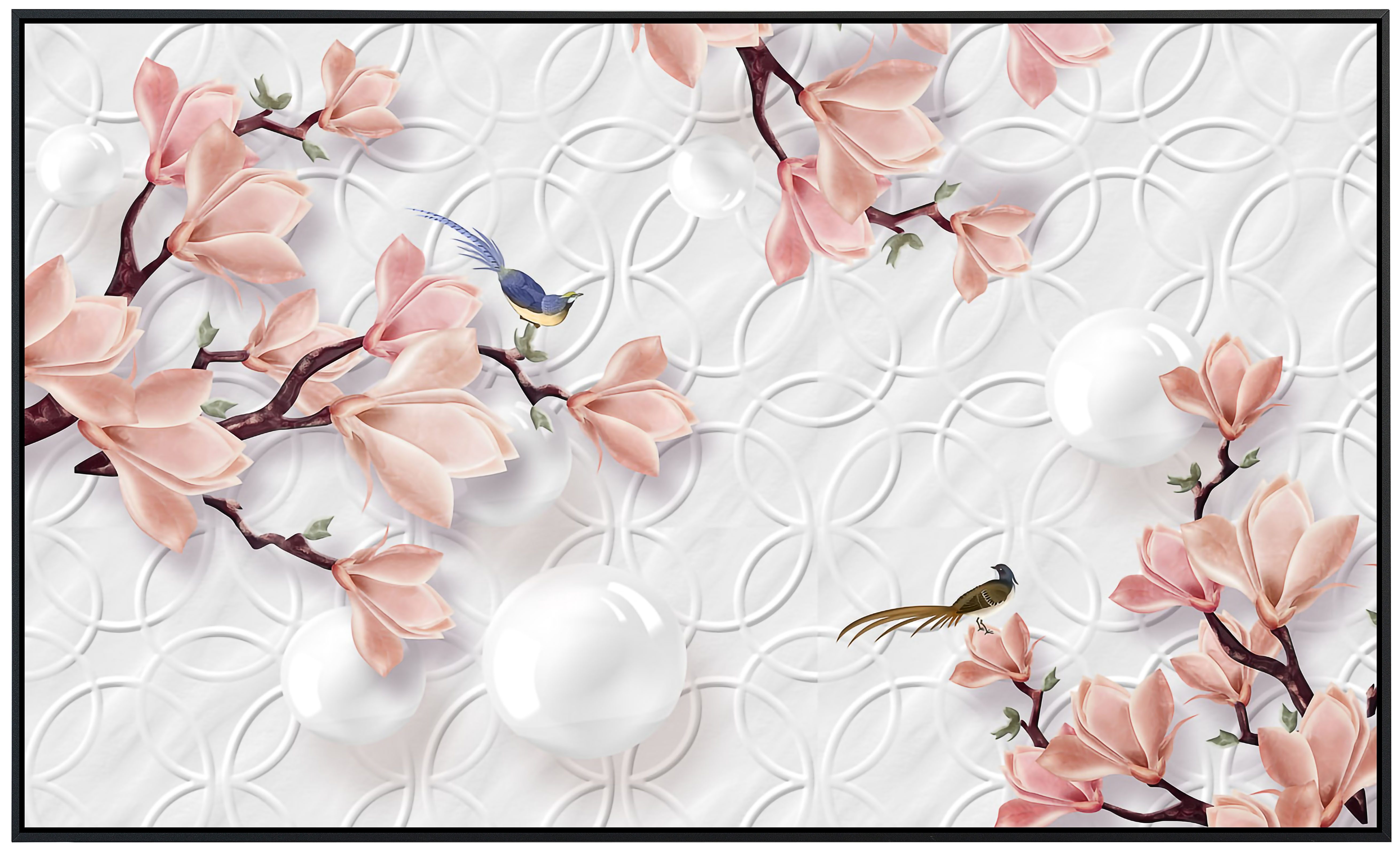 Papermoon Infrarotheizung INFRAROT-BILD-HEIZUNG, Muster mit Blumen, günstig online kaufen