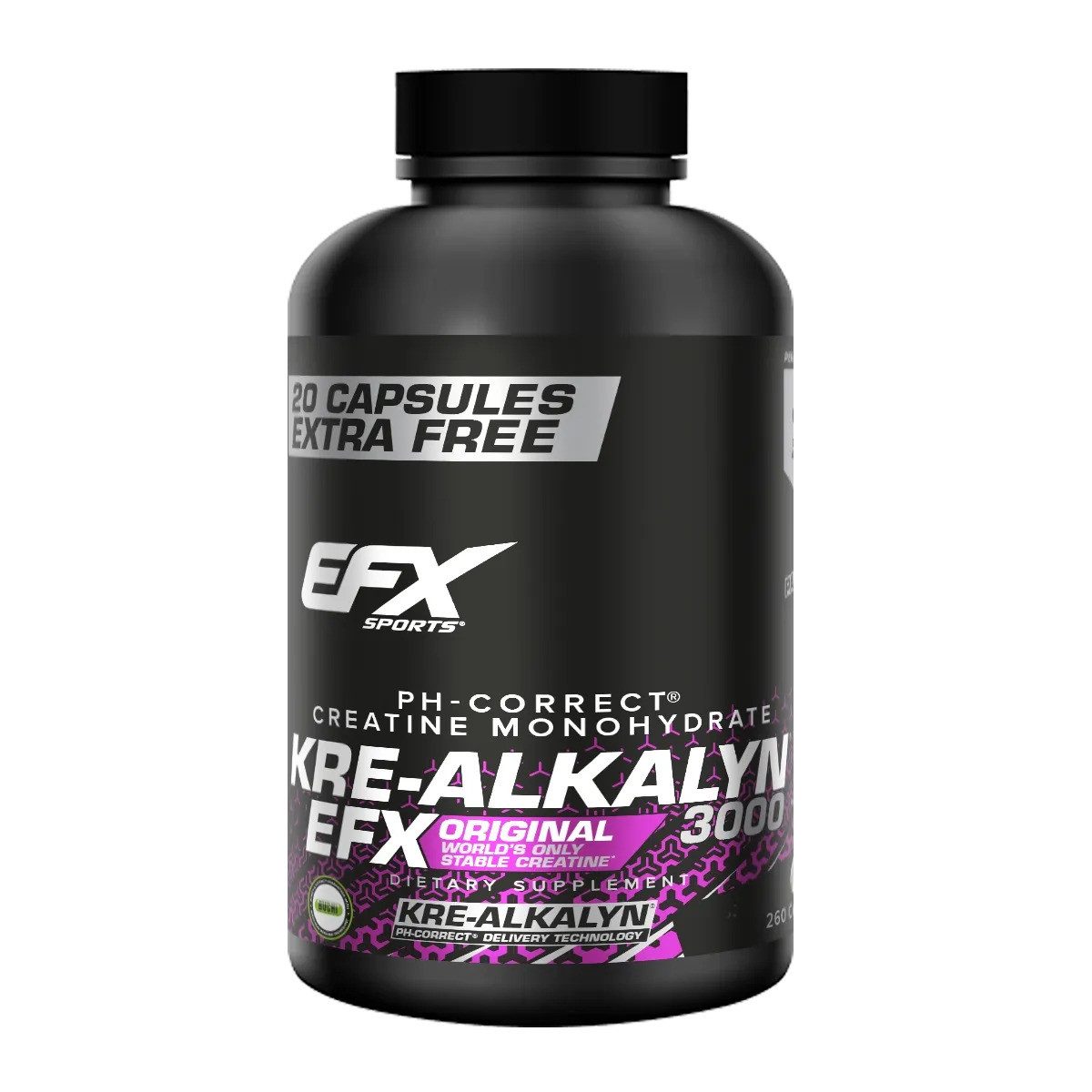 EFX-Kre-Alkalyn Kre-Alkalyn 3000 - 260 Kapsel Kapseln, 249 g, Kapseln