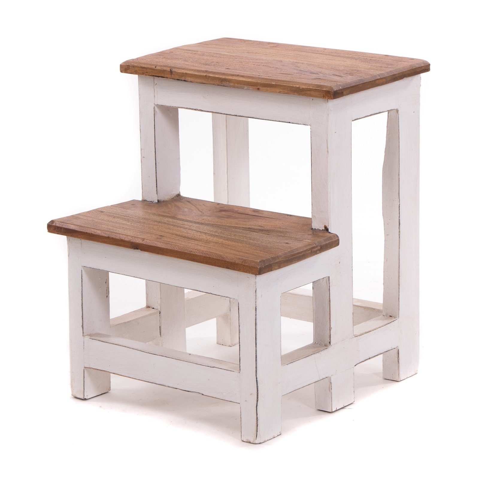 DESIGN DELIGHTS Hocker TRITTLEITER "STEP", 46x37 cm (HxB), Altholz, Tritthocker, Farbe: 06