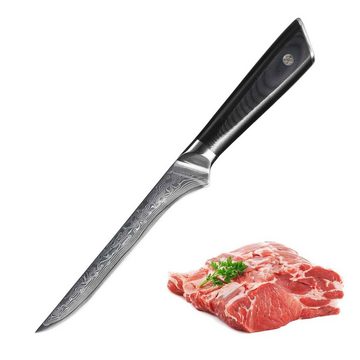 Muxel Ausbeinmesser Ausbeinmesser aus Damaststahl Boning Knife top ausbalanciert Stylisch