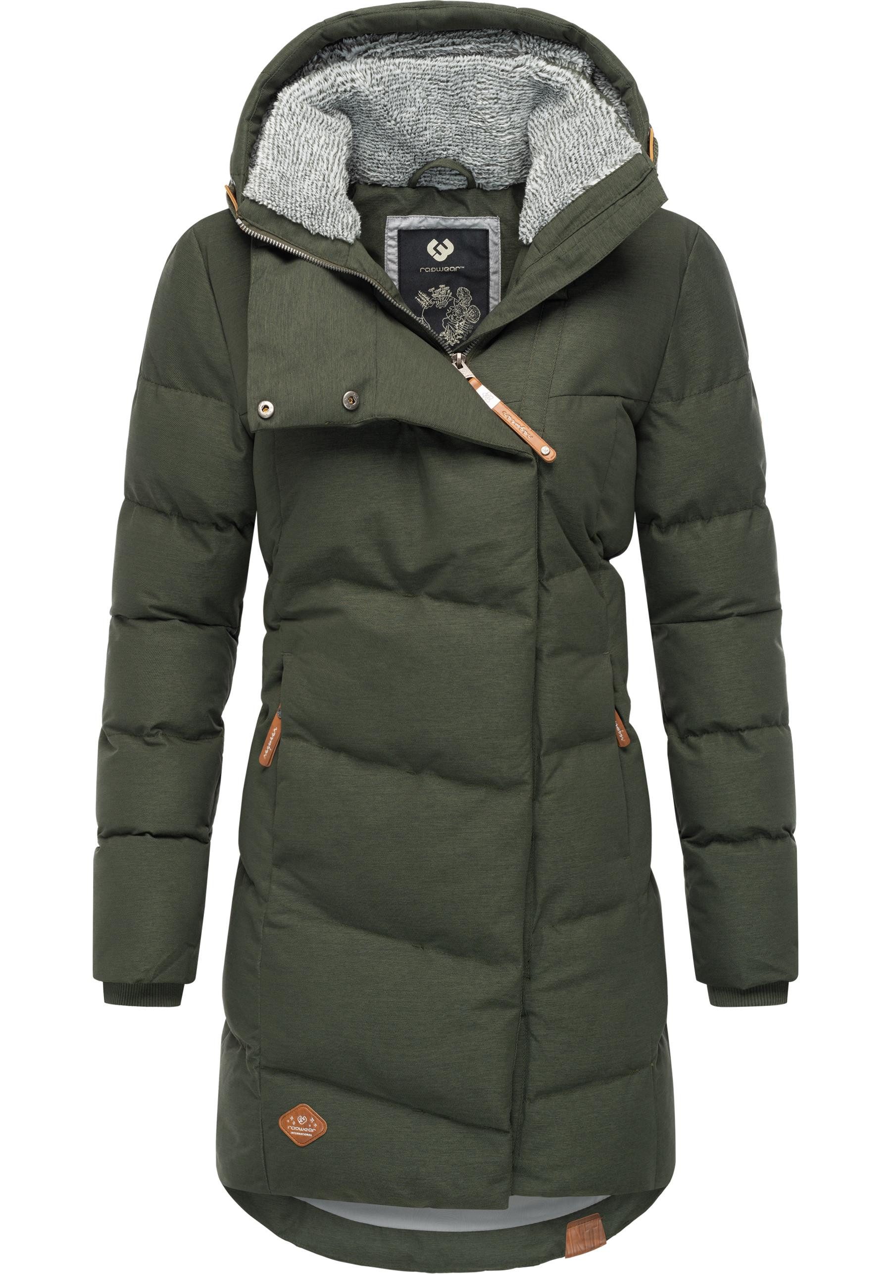 Ragwear Wintermantel Pavla stylischer Winterparka mit Teddyfutter und Kapuz günstig online kaufen