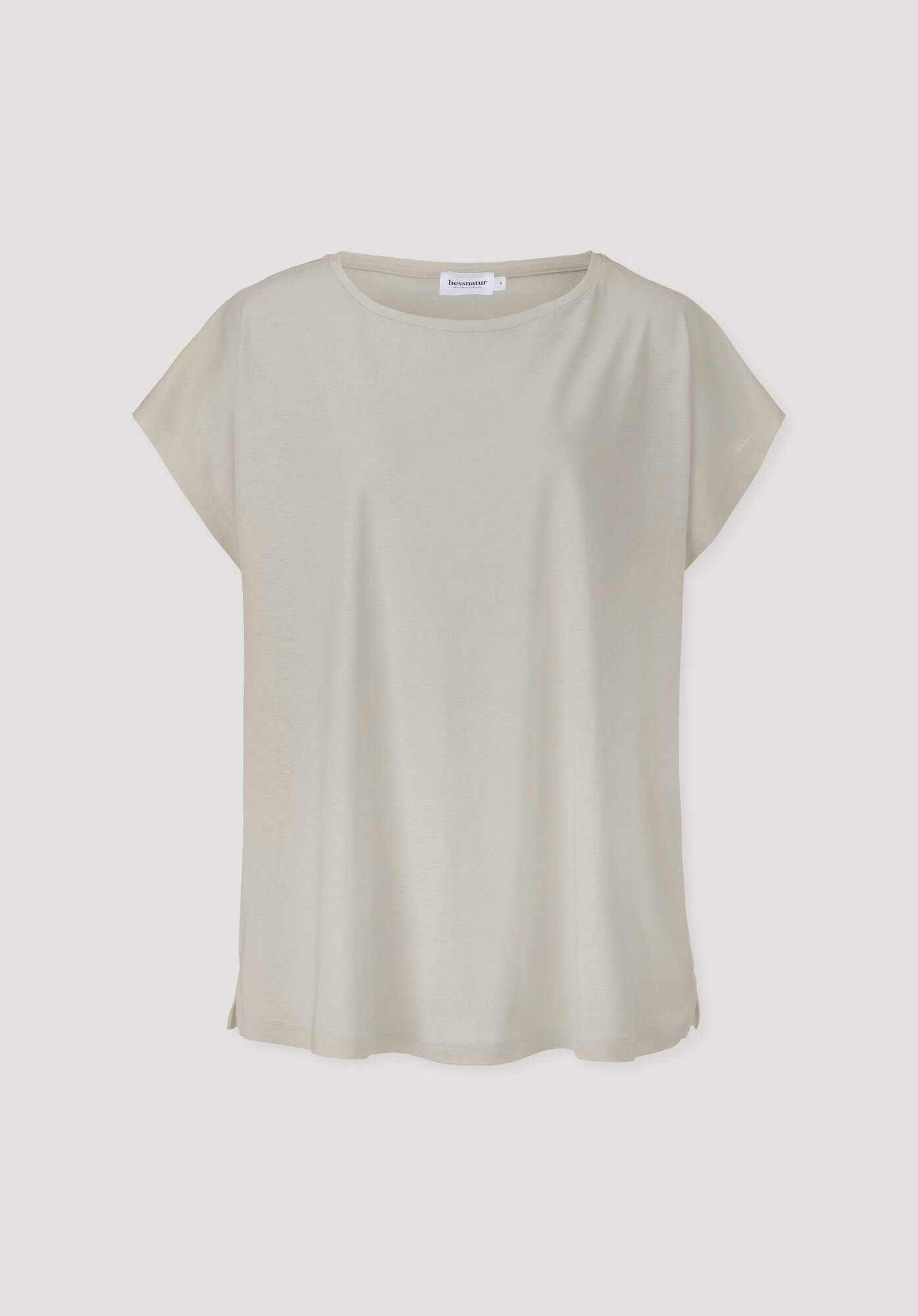 Hessnatur T-Shirt aus TENCEL™ Lyocell mit Bio-Baumwolle (1-tlg)