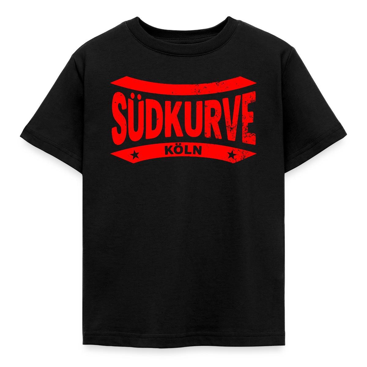 Spreadshirt T-Shirt Südkurve Köln Fußball Fan Kinder T-Shirt (1-tlg) Fällt klein aus. Wir empfehlen, eine Größe größer zu bestellen.