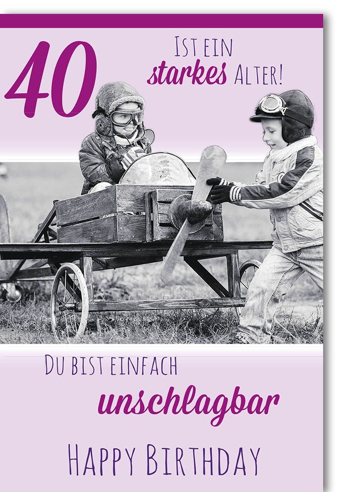 Grußkarten Geburtstag - Karte mit Umschlag