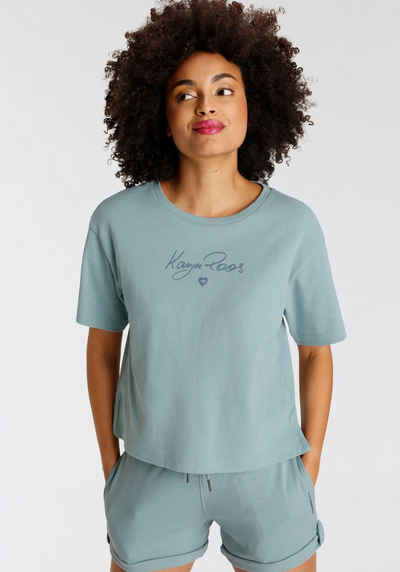 KangaROOS Sweatshirt in moderner Kurzarmform und großem Markenschriftzug