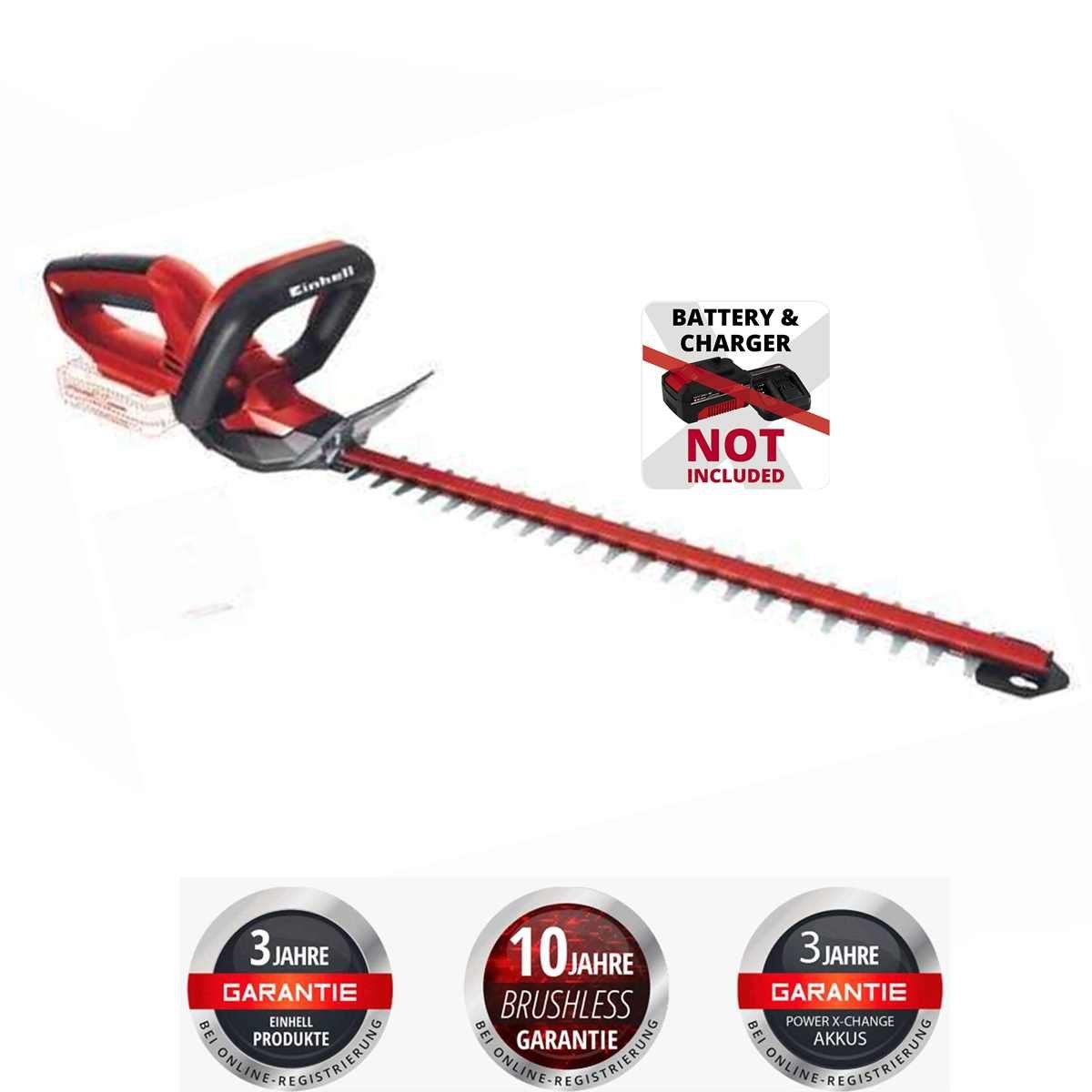 Einhell Akku-Heckenschere Akku-Heckenschere GC-CH 1846 Li- 18 V, 46 cm (Solo) Power X-Change