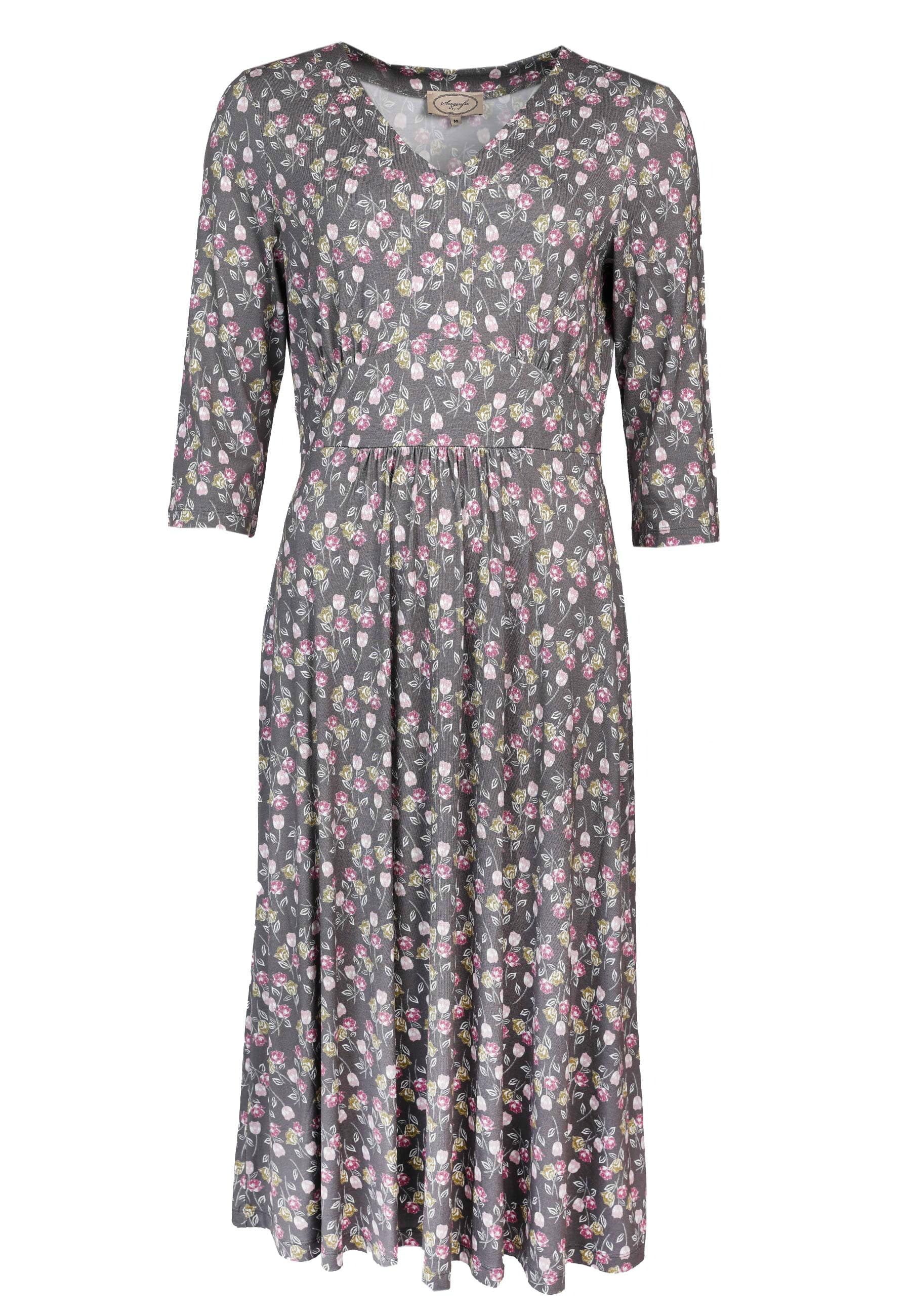 Sorgenfri Sylt Sommerkleid Sylvelin roses Taillenraffung