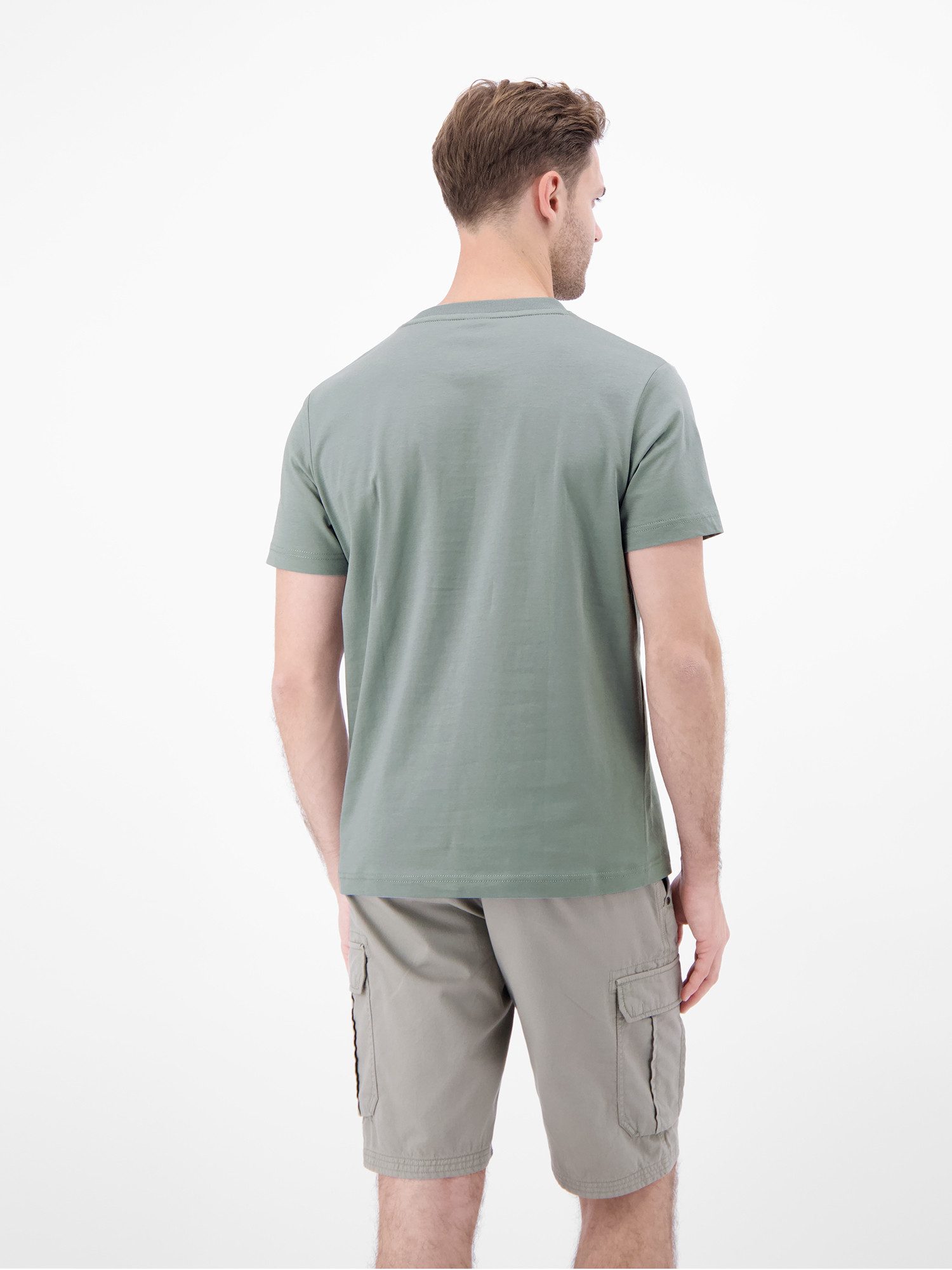 LERROS T-Shirt T-Shirt aus 100 % Baumwolle mit Brustprint