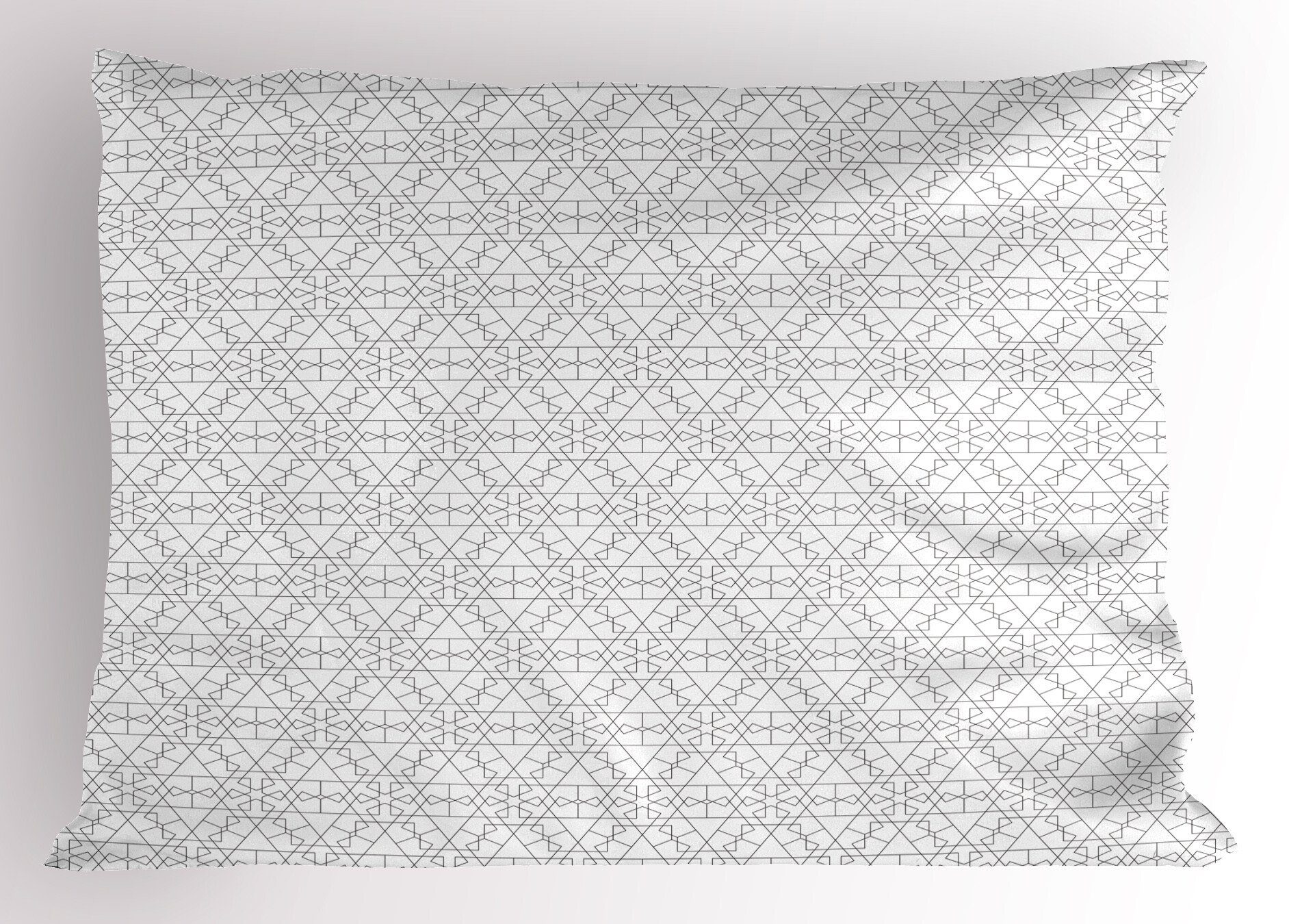 Kissenbezüge Dekorativer Standard King Size Gedruckter Kissenbezug, Abakuhaus (1 Stück), Geometrisch Abstrakt konkave Formen
