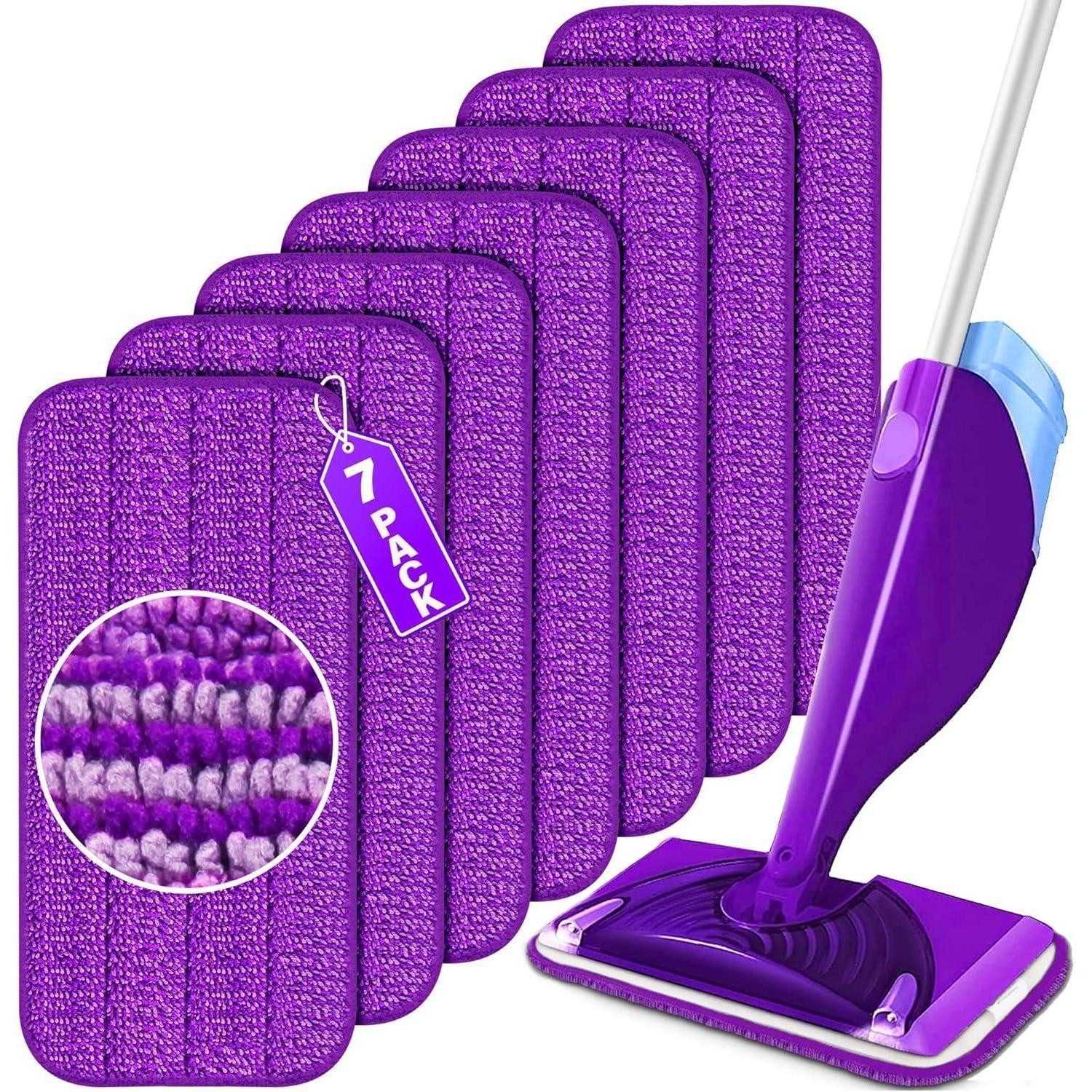 LuxusKollektion 7er-Pack Mikrofaser Wischpads Swiffer WetJet, wiederverwendbar Wischmopp-Ersatzkopf
