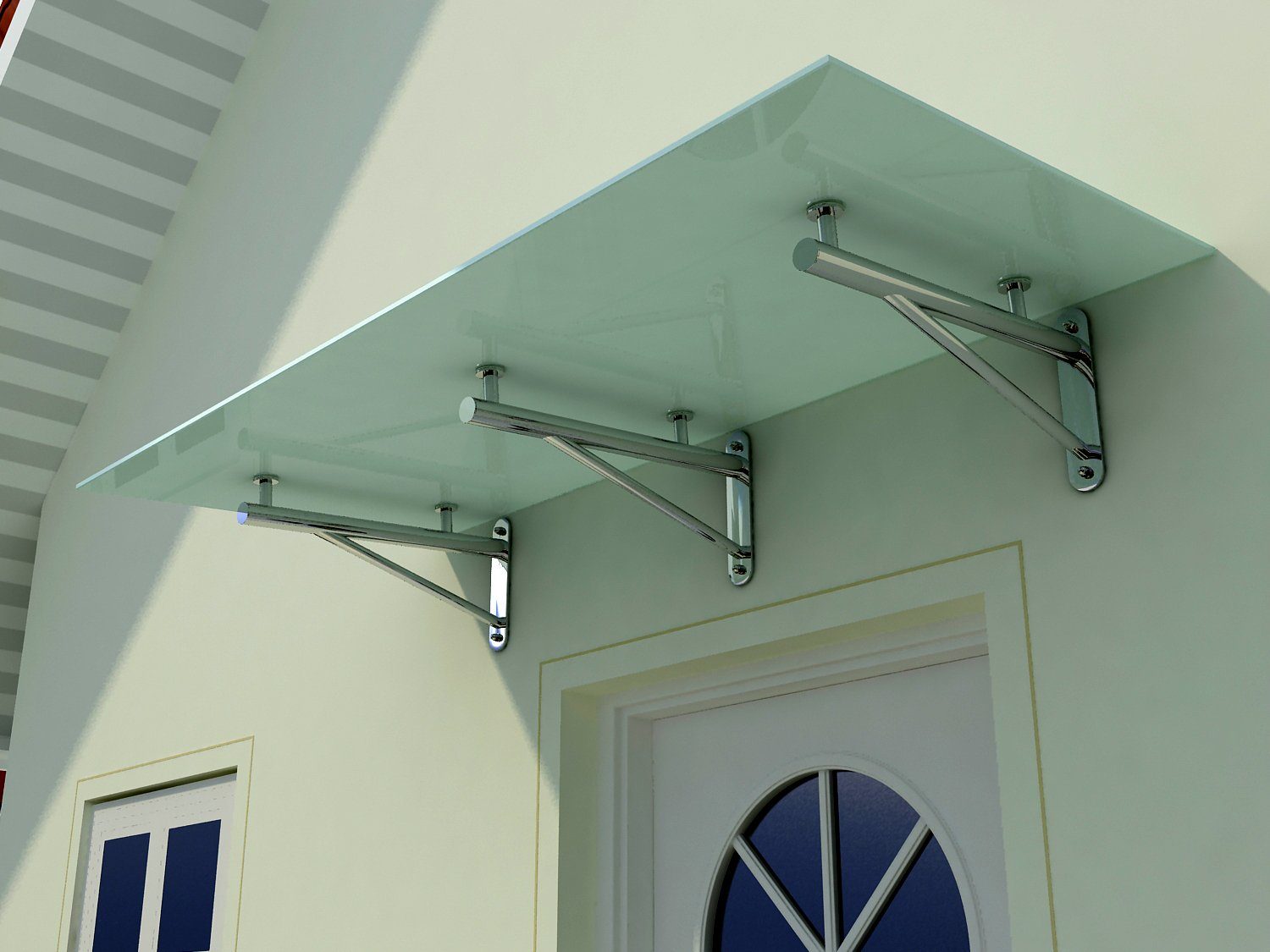 Fischer und Adamek Vordach Glasvordach Elbrus 120 cm