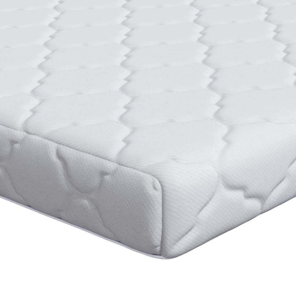 Boxspringmatratze Matratze Weiß 70 x 200 cm Jacquard-Stoff, vidaXL, 10.5 cm hoch