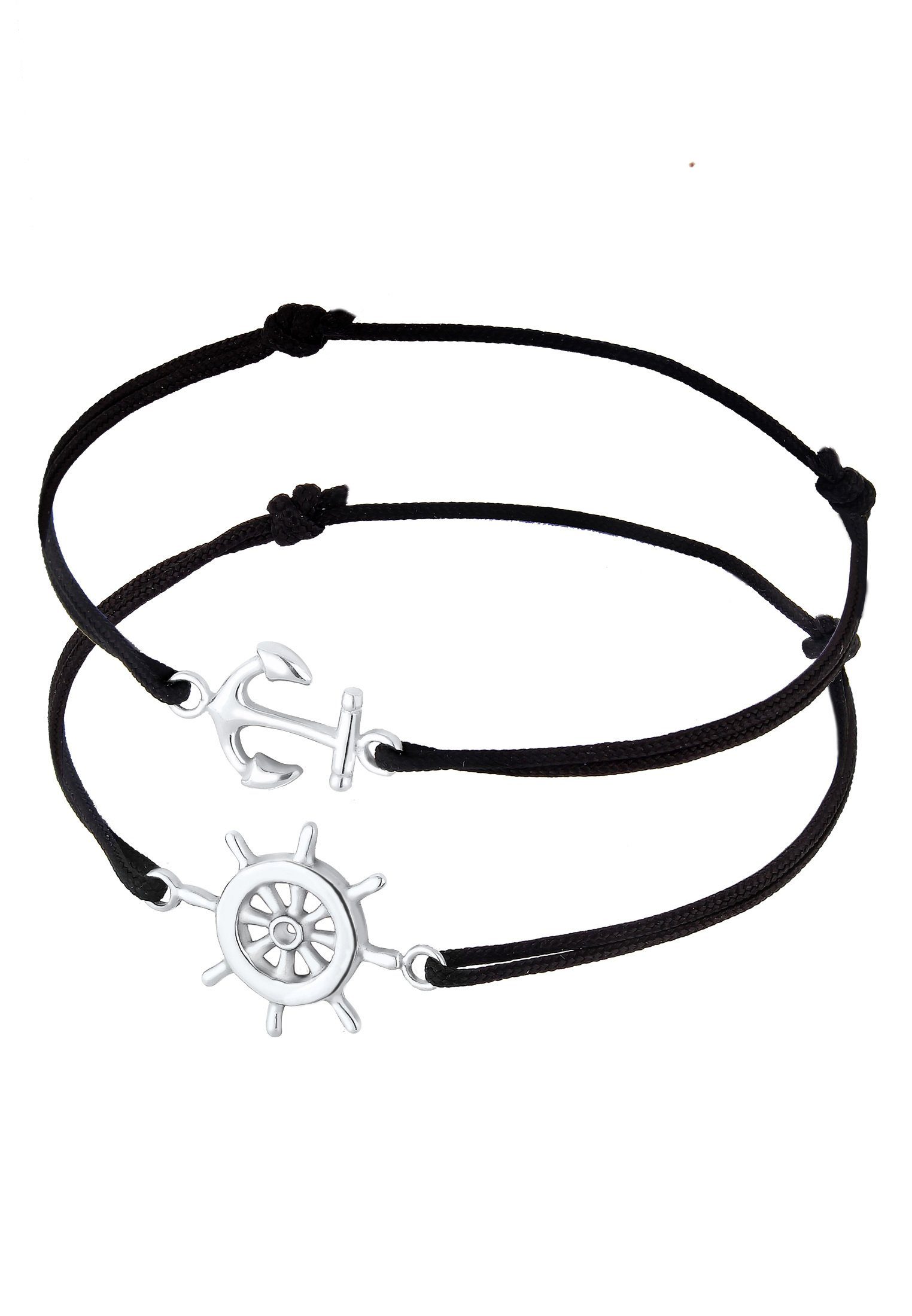 Elli Armband Set Steuerrad Anker Partner Set 925 Sterling Silber, Anker günstig online kaufen