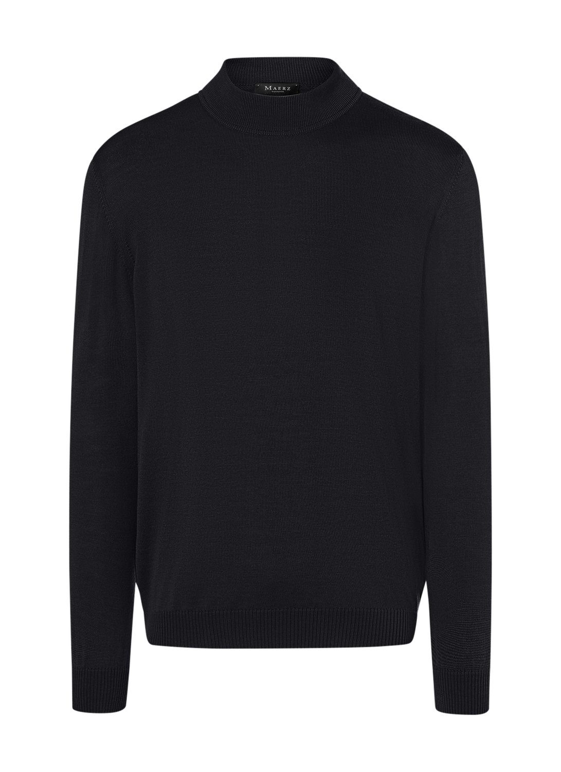 Rollkragenpullover MAERZ Rollkragen-Pullover schwarz Merino