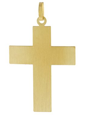 trendor Kette mit Anhänger mit Kreuz Gold auf Silber 925 Männer-Collier