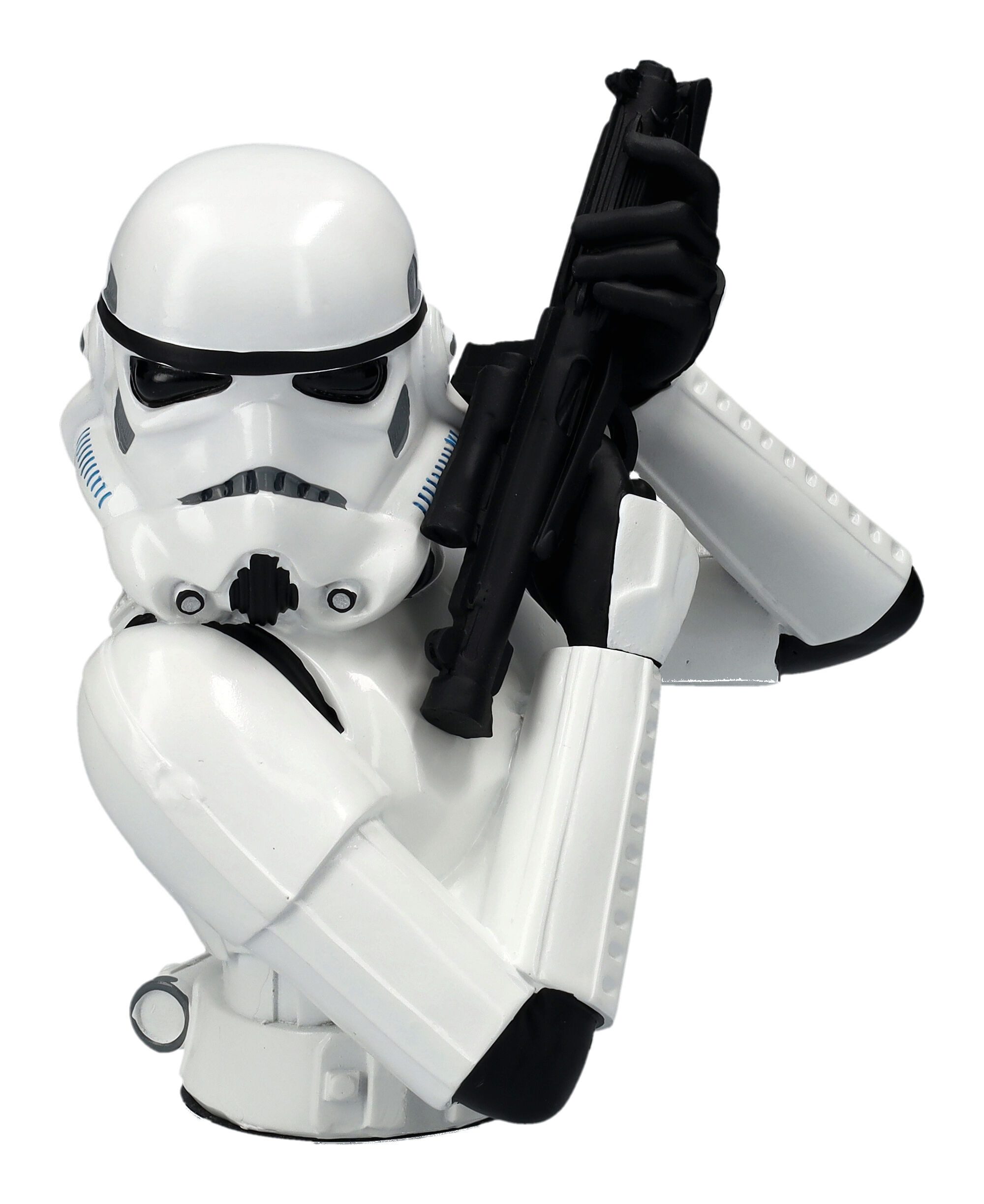 Figuren Shop GmbH Dekofigur Stormtrooper Figur - Büste klein - Merchandise Dekofigur Sci-Fi
