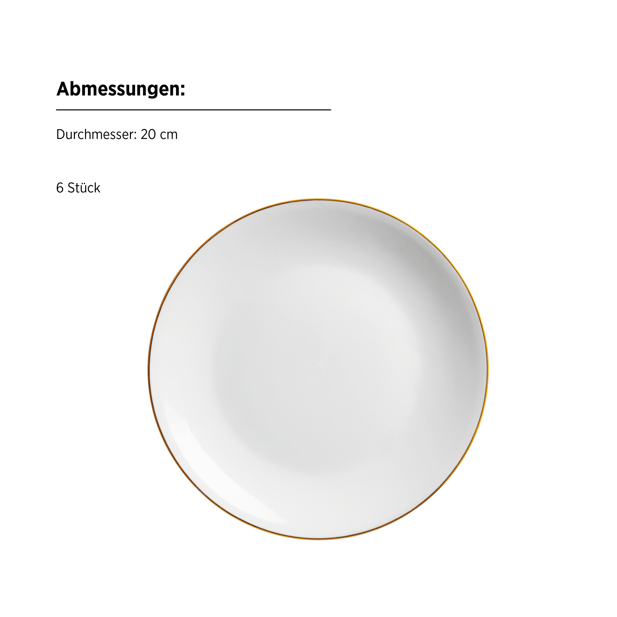 MÄSER Kaffeeservice Felise (18-tlg), 6 Personen, Porzellan