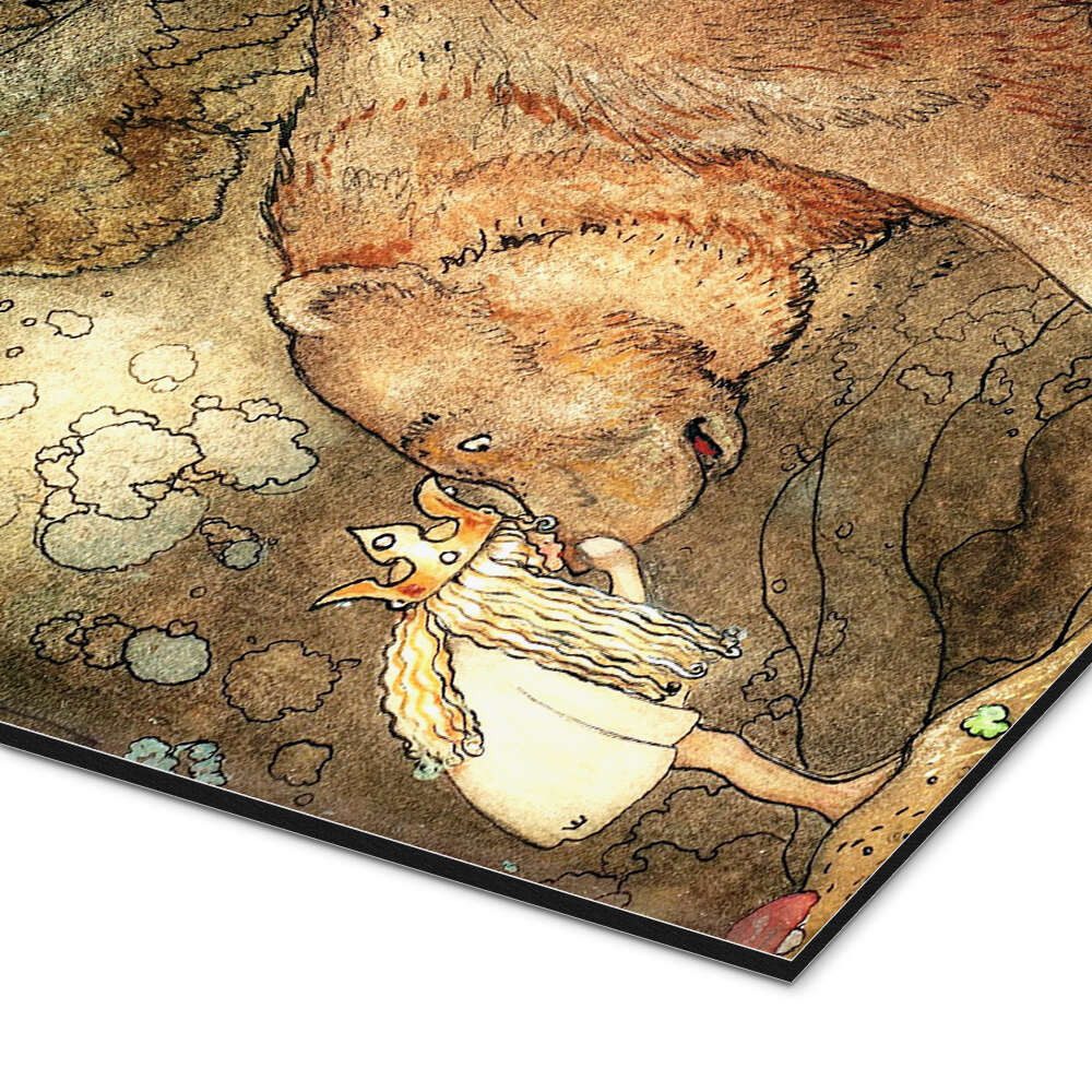 Posterlounge Wandbild Kuss auf die Nase, John Bauer, erhältlich als Poster, Leinwandbild, Wandsticker oder Acrylglasbild