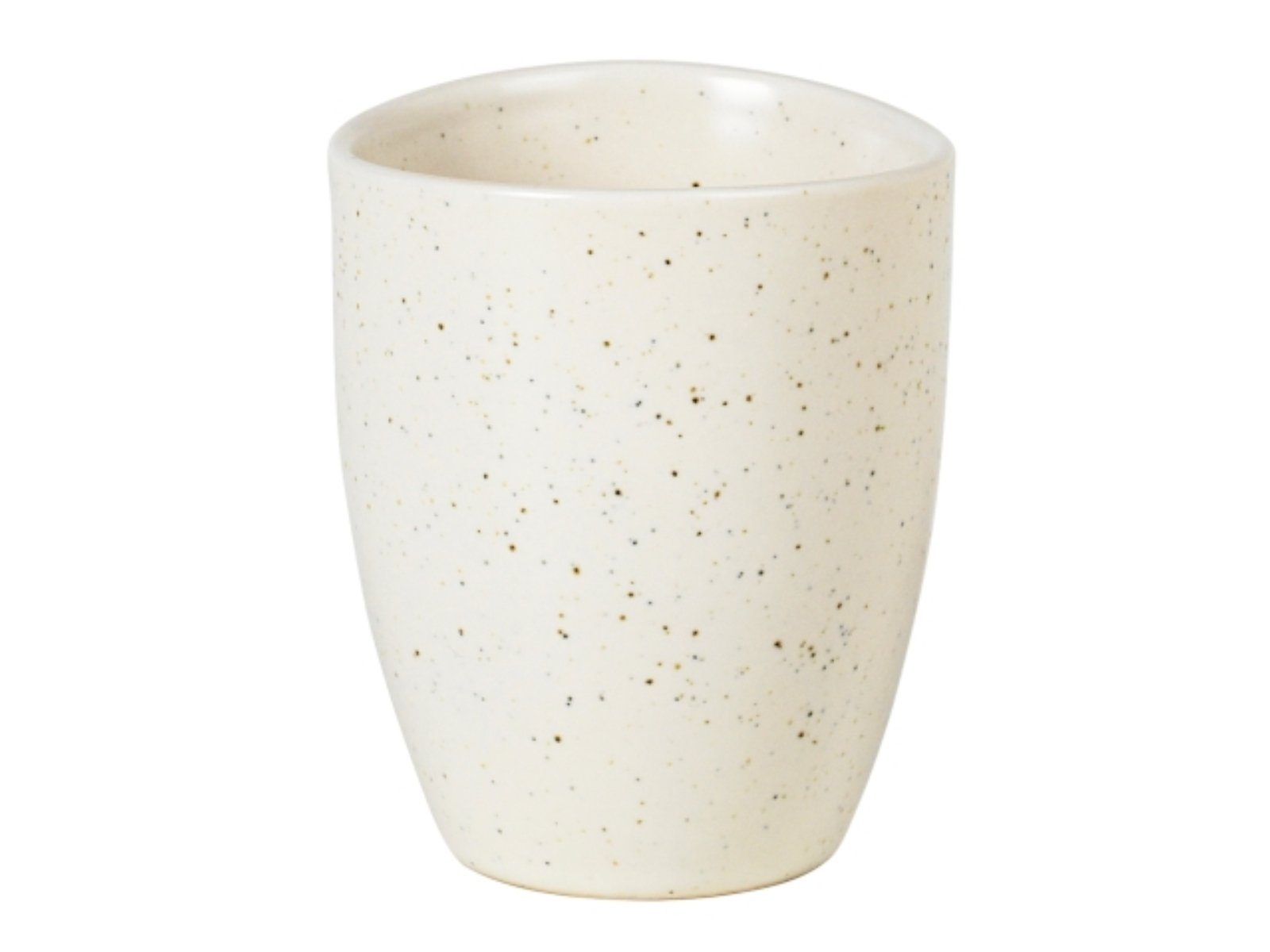 Broste Copenhagen Espressotasse NORDIC VANILLA Espresso Becher 0,1 l, Steinzeug mit reaktiver Glasur, Nordic Vanilla Espressobecher